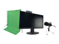 Steelplay Pro HD Webcam – Full HD 1080p, 25 fps, USB 2.0 – Schwarz/Edelstahl