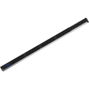 Bachmann Rack-PDU – 1U, 24× IEC C13, 4× IEC C19, CEE (blau), 230 V/16 A, einphasig, 2 m, schwarz
