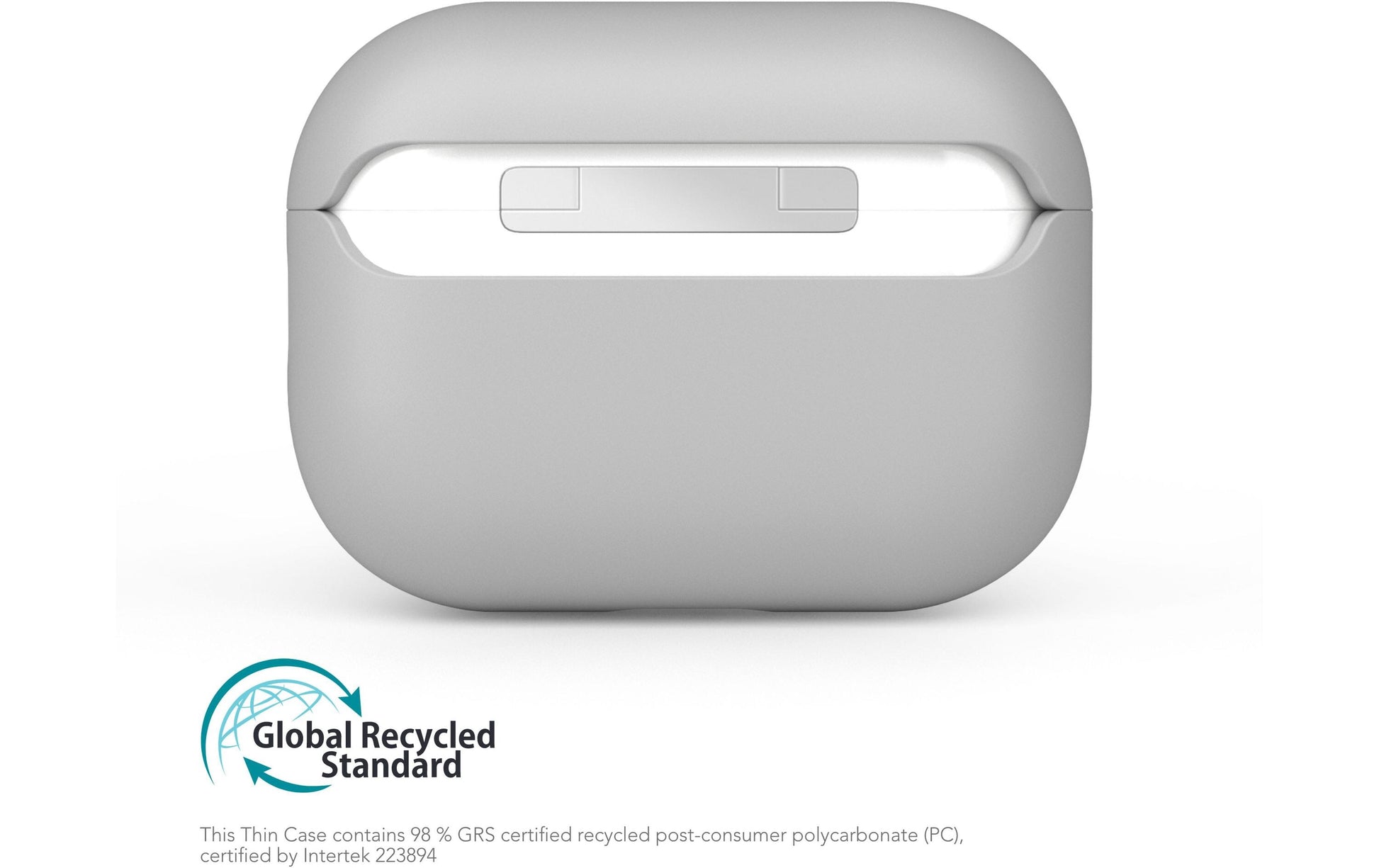 Vonmählen Thin Case – Schutzhülle – für Apple AirPods (2. Generation) – Hellgrau – Kabelloses Laden