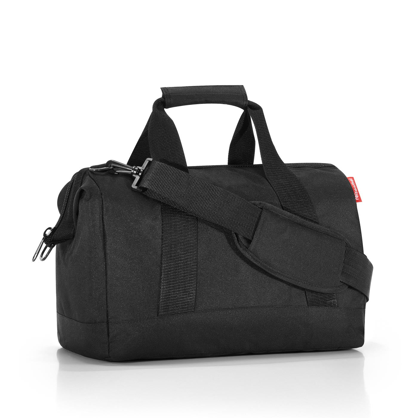 Reisenthel Umhängetasche Allrounder M – 18 l, Polyester, Schwarz, 40 × 33,5 × 24 cm