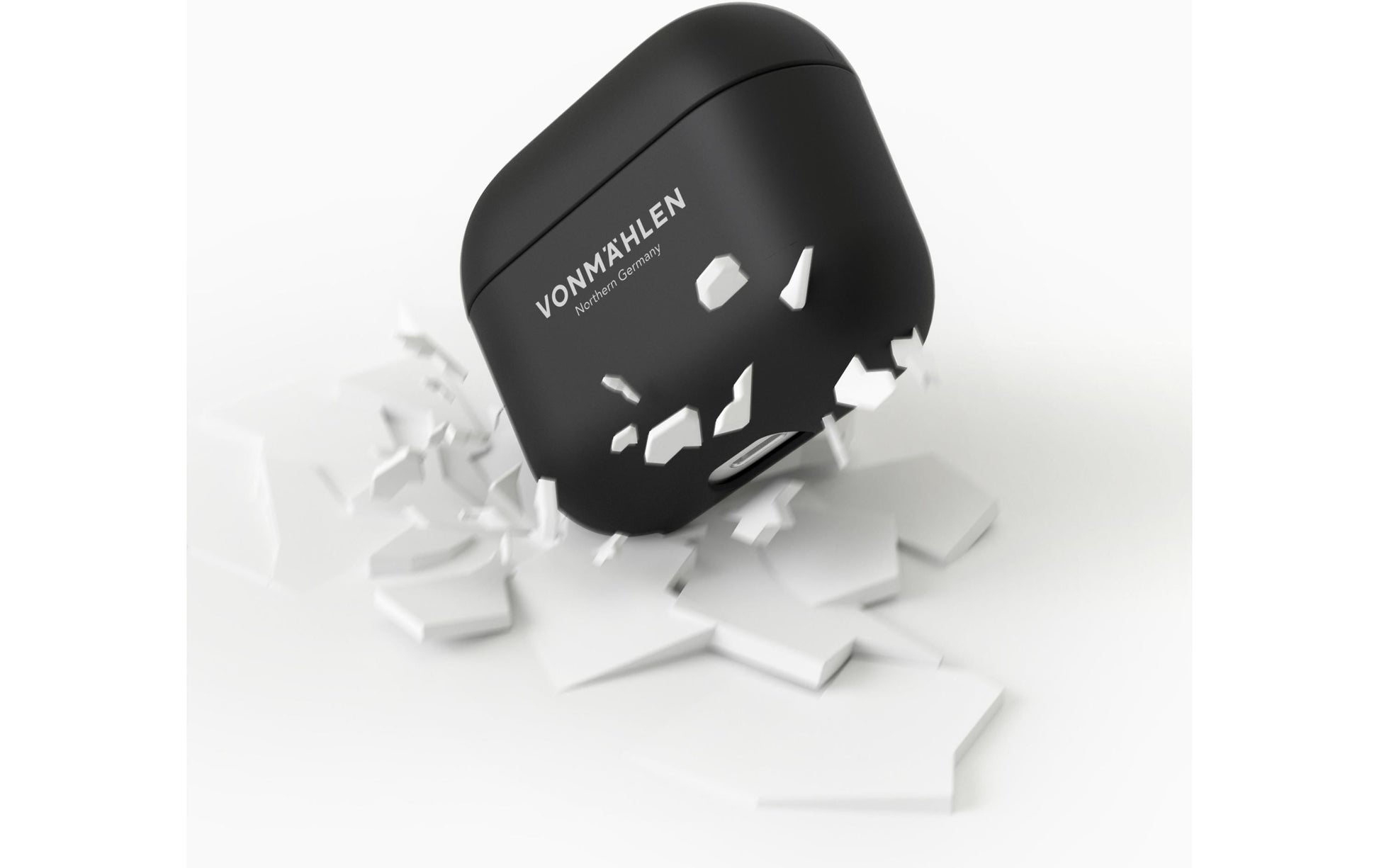 Vonmählen Thin Case – Schutzhülle – für Apple AirPods (3. Gen.) – Schwarz