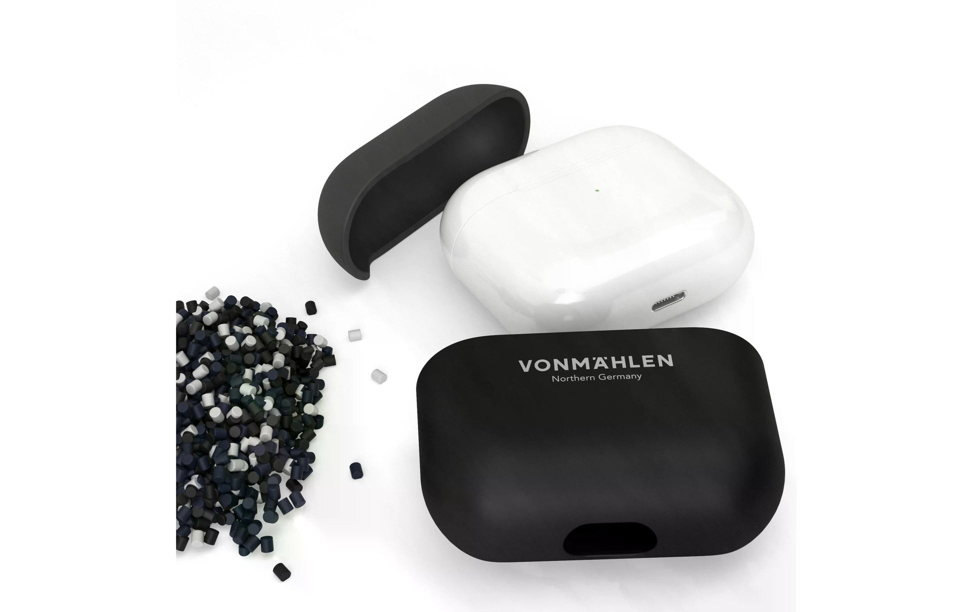 Vonmählen Thin Case – Schutzhülle – für Apple AirPods (3. Gen.) – Schwarz