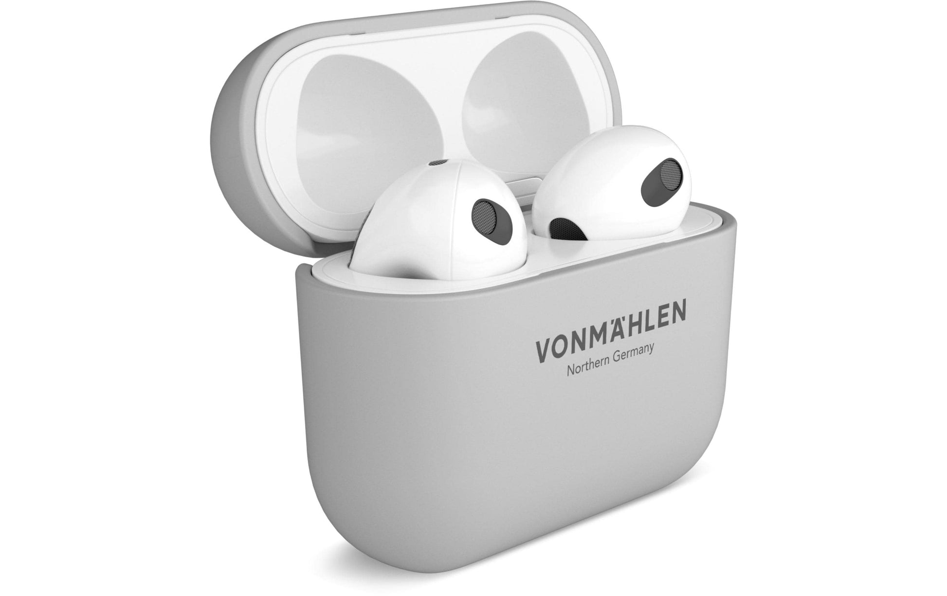 Vonmählen Thin Case APC00003 – Schutzhülle – für Apple AirPods (3. Generation) – fallbeständig – hellgrau