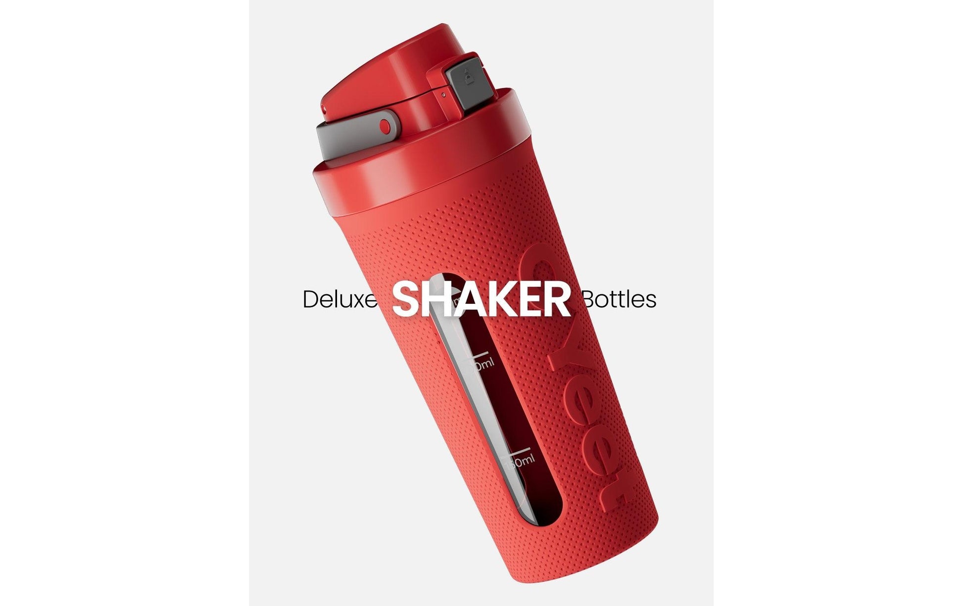OYeet S2 Shaker 700 ml – auslaufsicher, Silikon, Druckknopfdeckel, schwarz