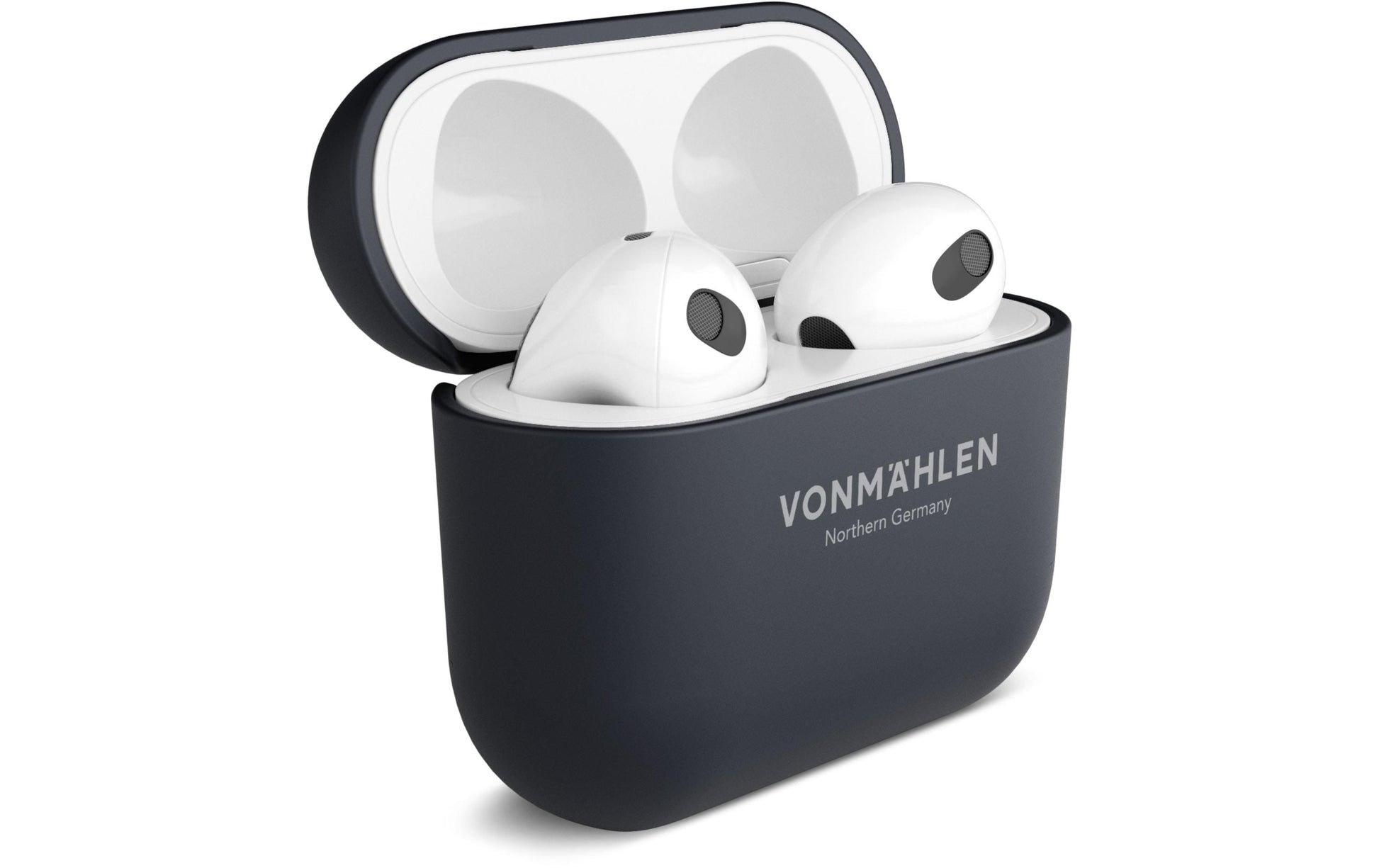 Vonmählen Thin Case – Schutzhülle – für AirPods (3. Gen.) – kabelloses Laden, fallbeständig – Navy