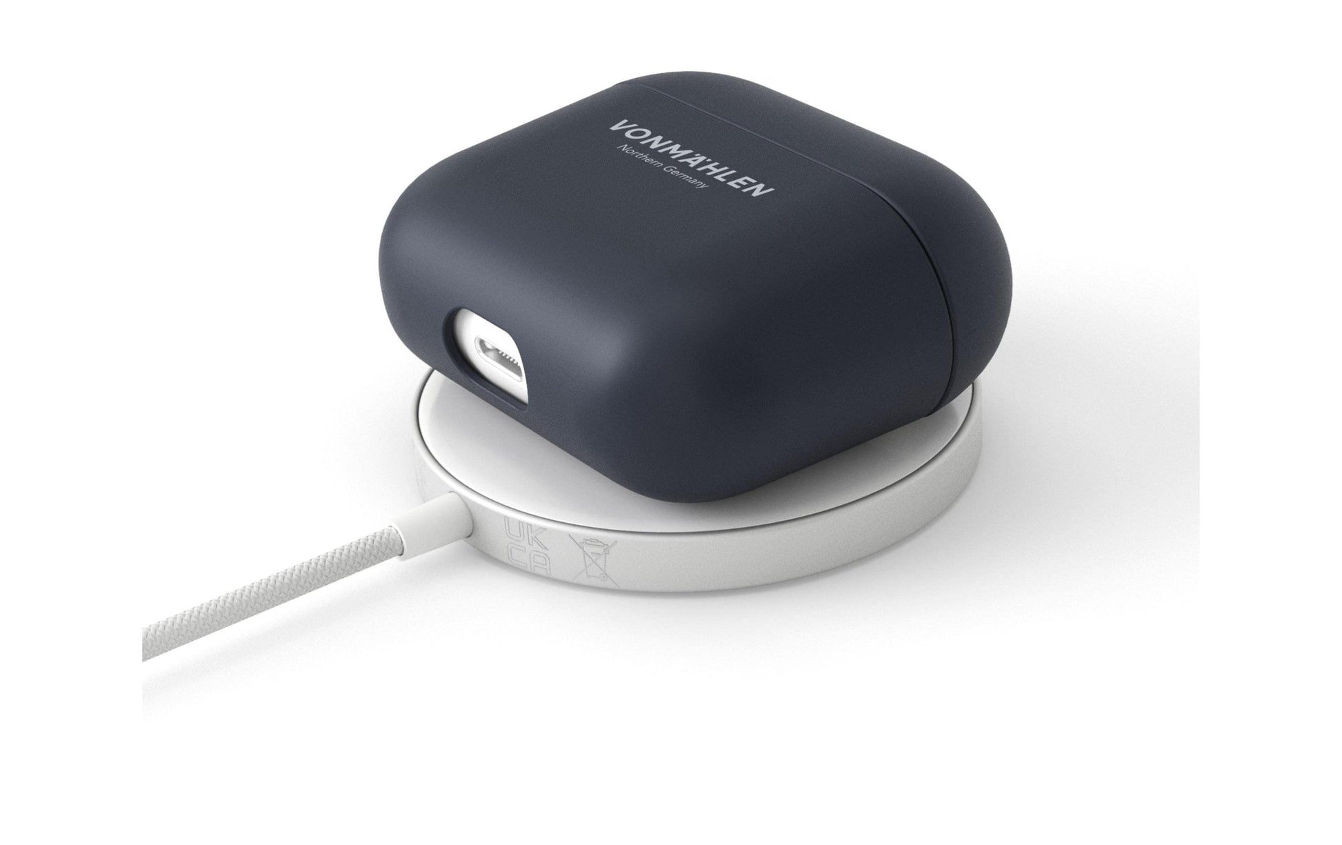 Vonmählen Thin Case – Schutzhülle – für AirPods (3. Gen.) – kabelloses Laden, fallbeständig – Navy