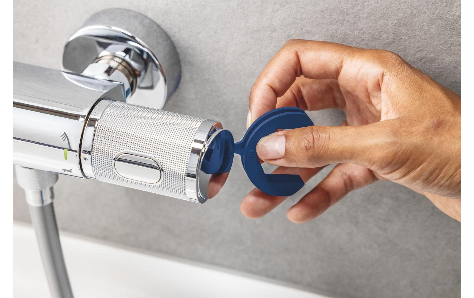 GROHE Start Badebatterie (Unterputz) – Einhebelmischer, Metall, Wandmontiert, Schwarz
