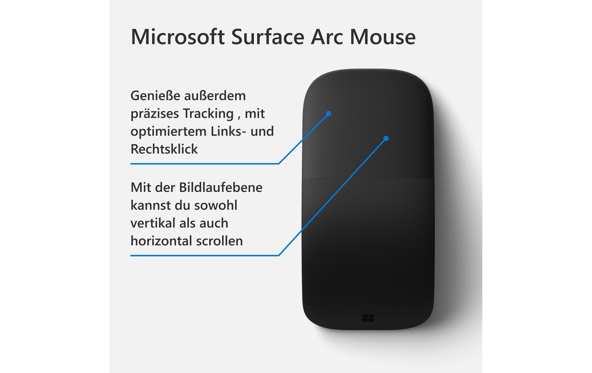 Microsoft Surface Arc Maus – schwarz