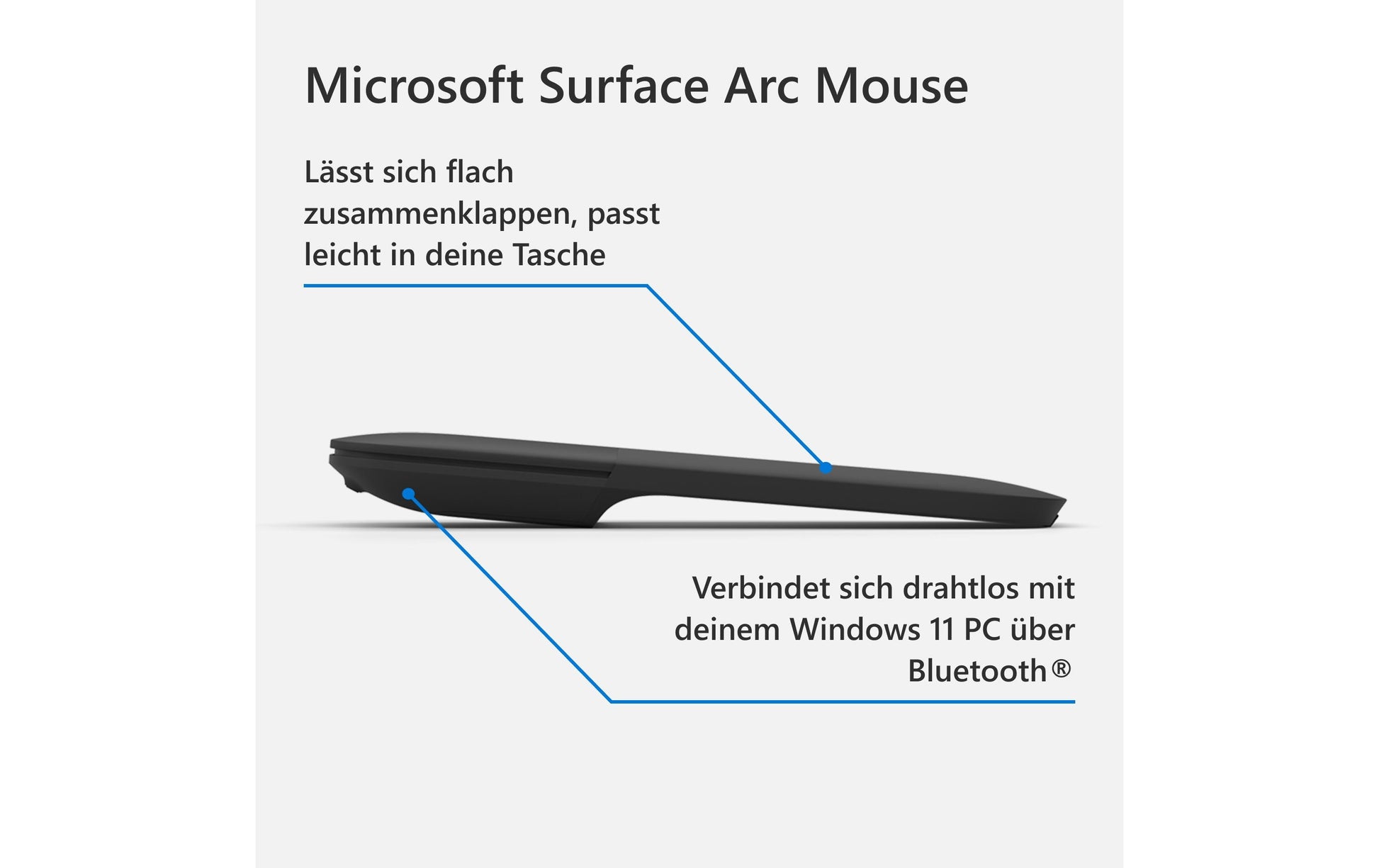 Microsoft Surface Arc Maus – schwarz