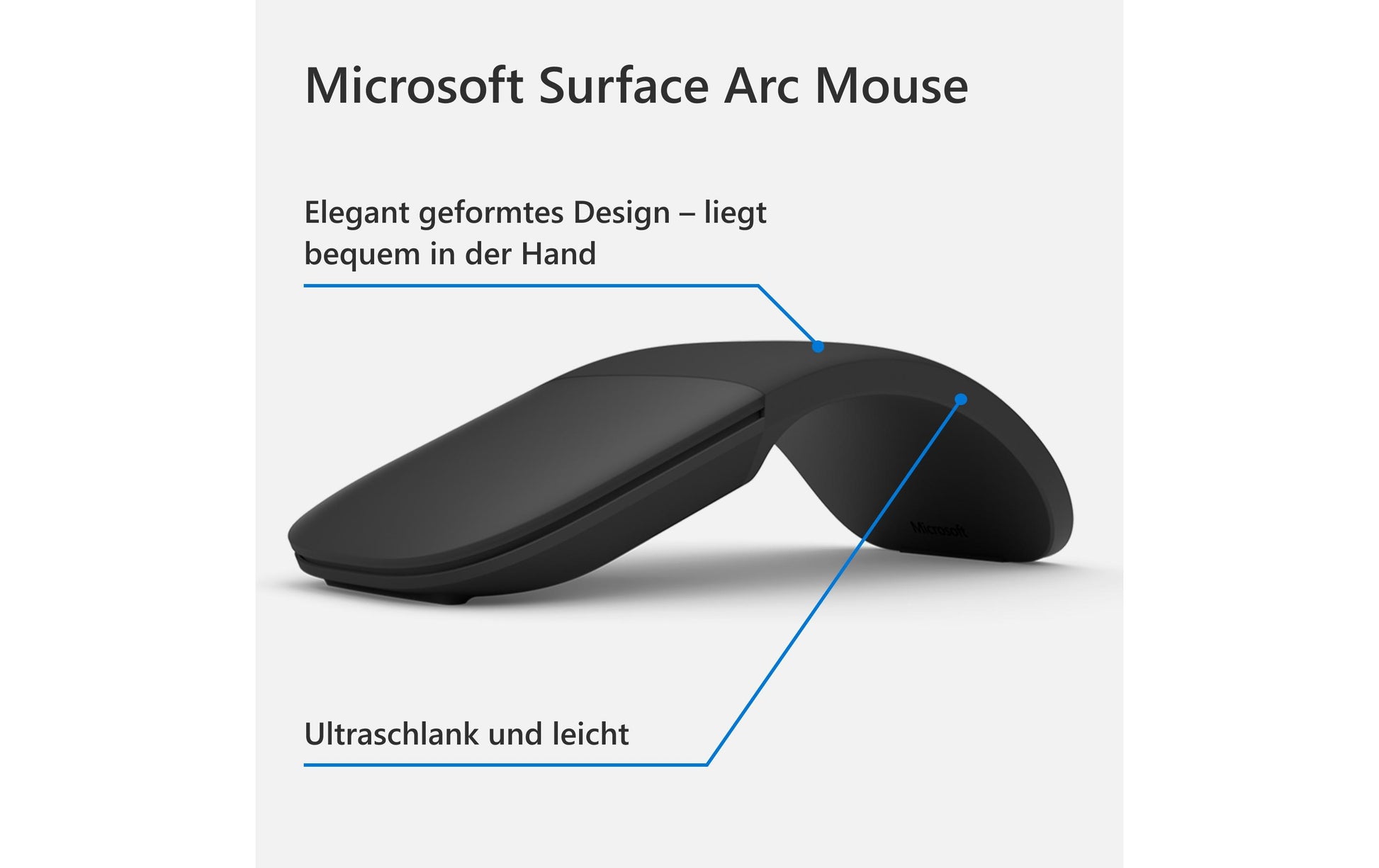 Microsoft Surface Arc Maus – schwarz