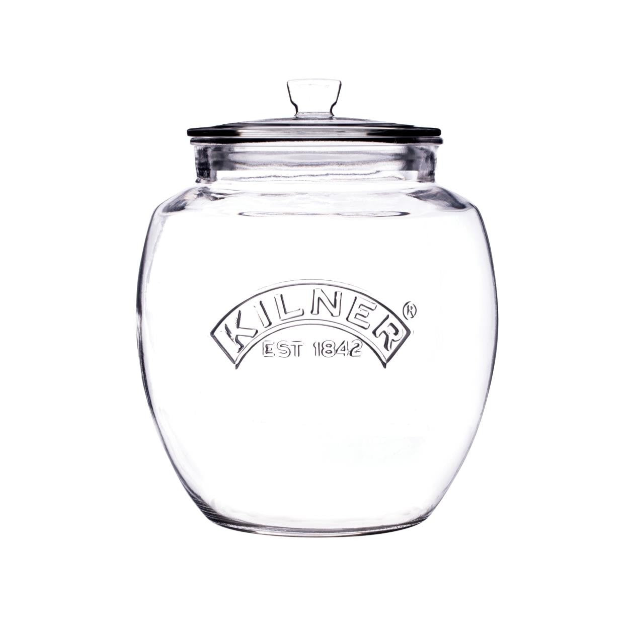 Kilner Vorratsdose 2 L, Ø 15,6 × 19 cm, Glas (Kalk-Natron), Transparent