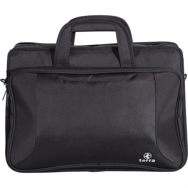 TERRA PRO817 Notebook-Tasche bis 17,3" – Fronttasche, Schultergurt – Schwarz
