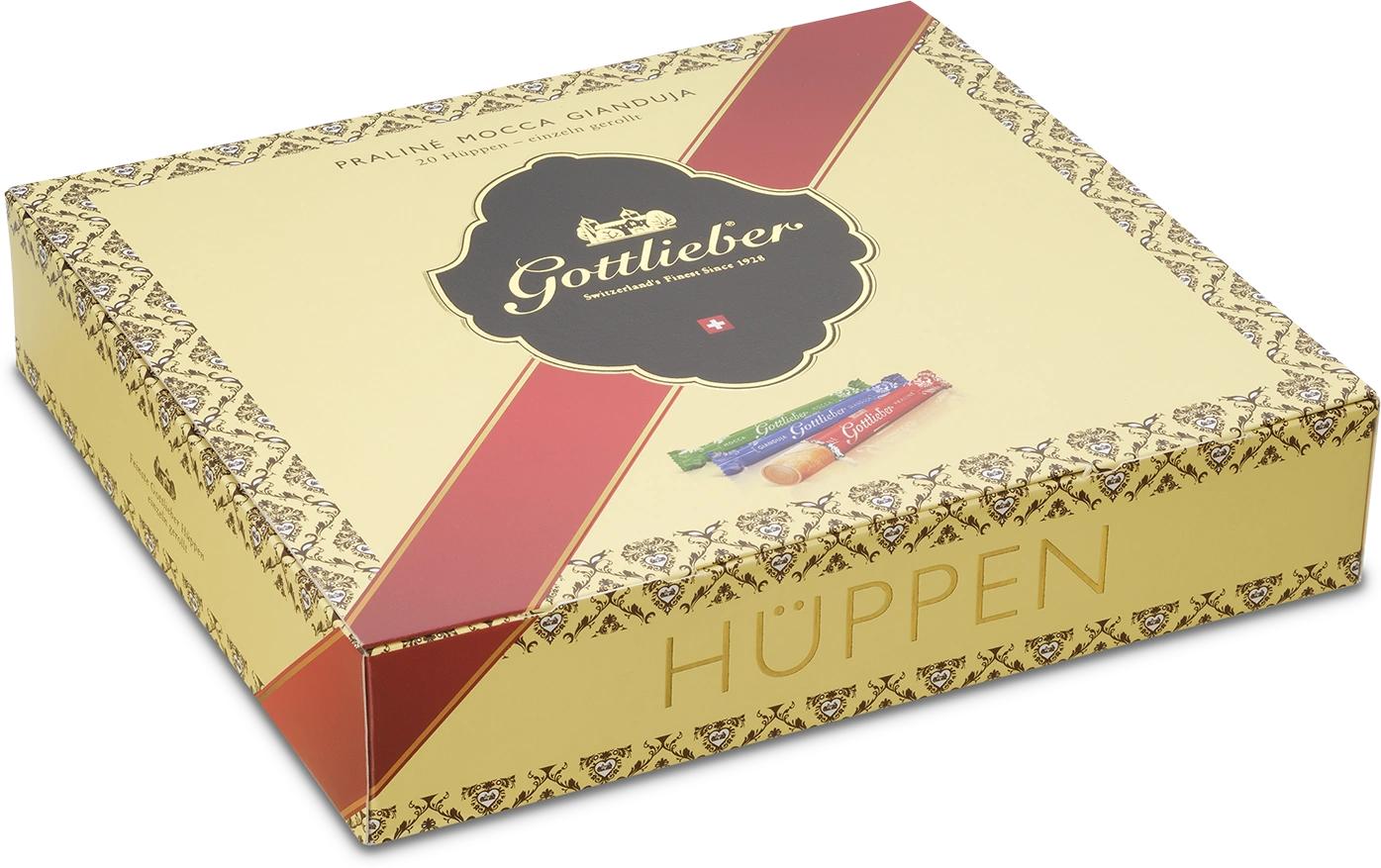 Gottlieber Hüppen Tradition Waffelgebäck – Schokoladencrème, vegan – 300 g