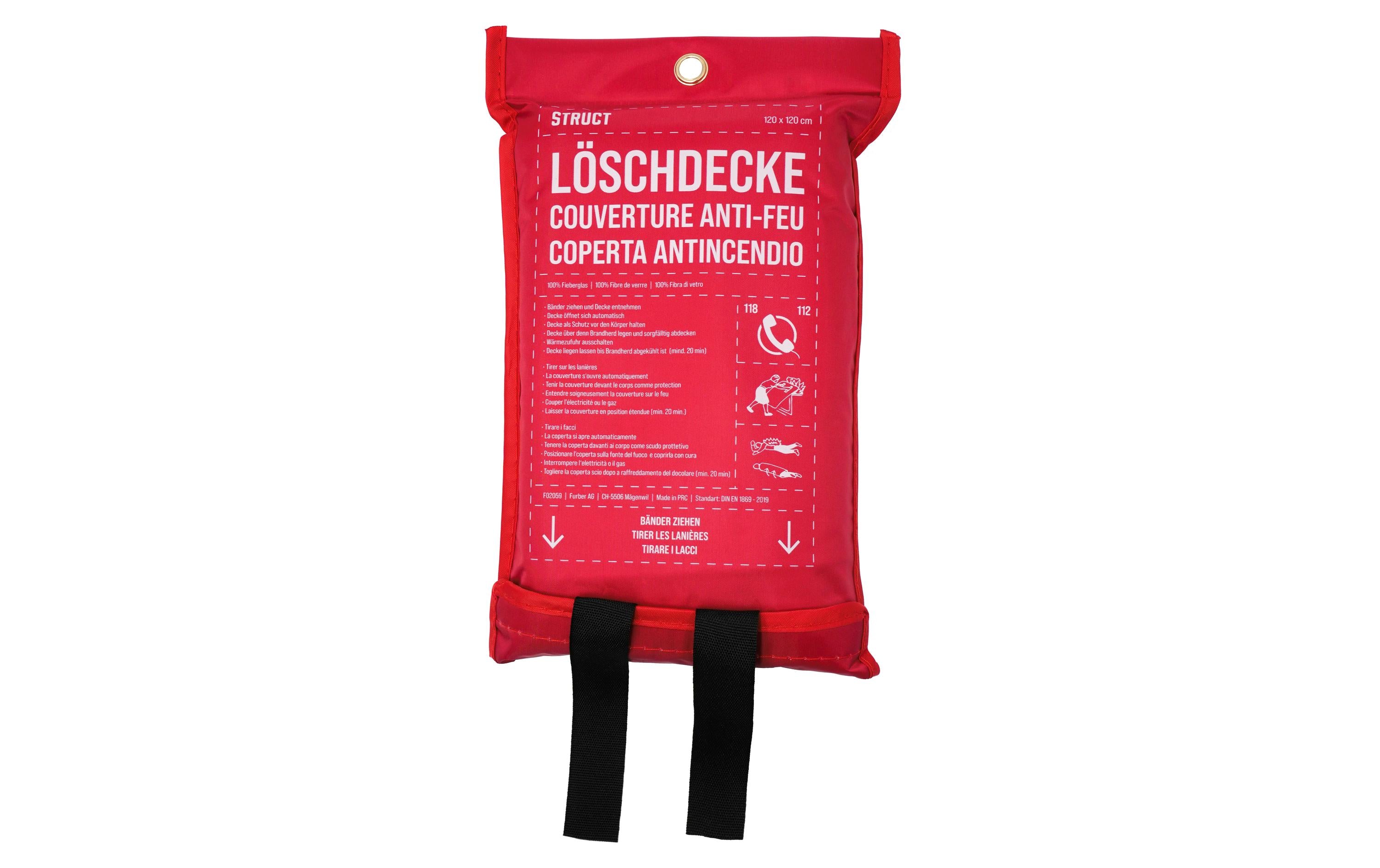 Struct Löschdecke, 120×120 cm, EN 1869:2019