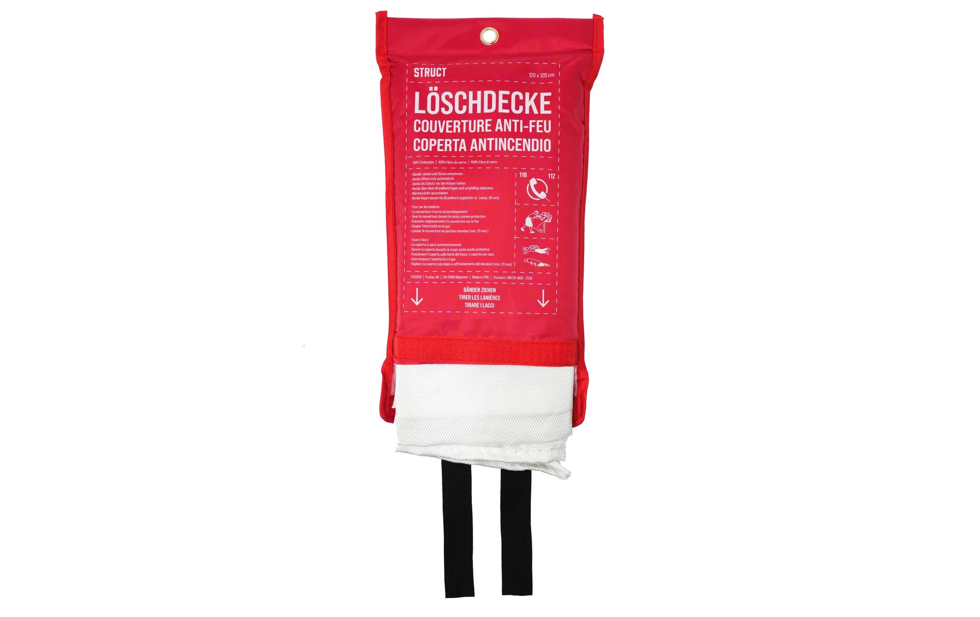 Struct Löschdecke, 120×120 cm, EN 1869:2019
