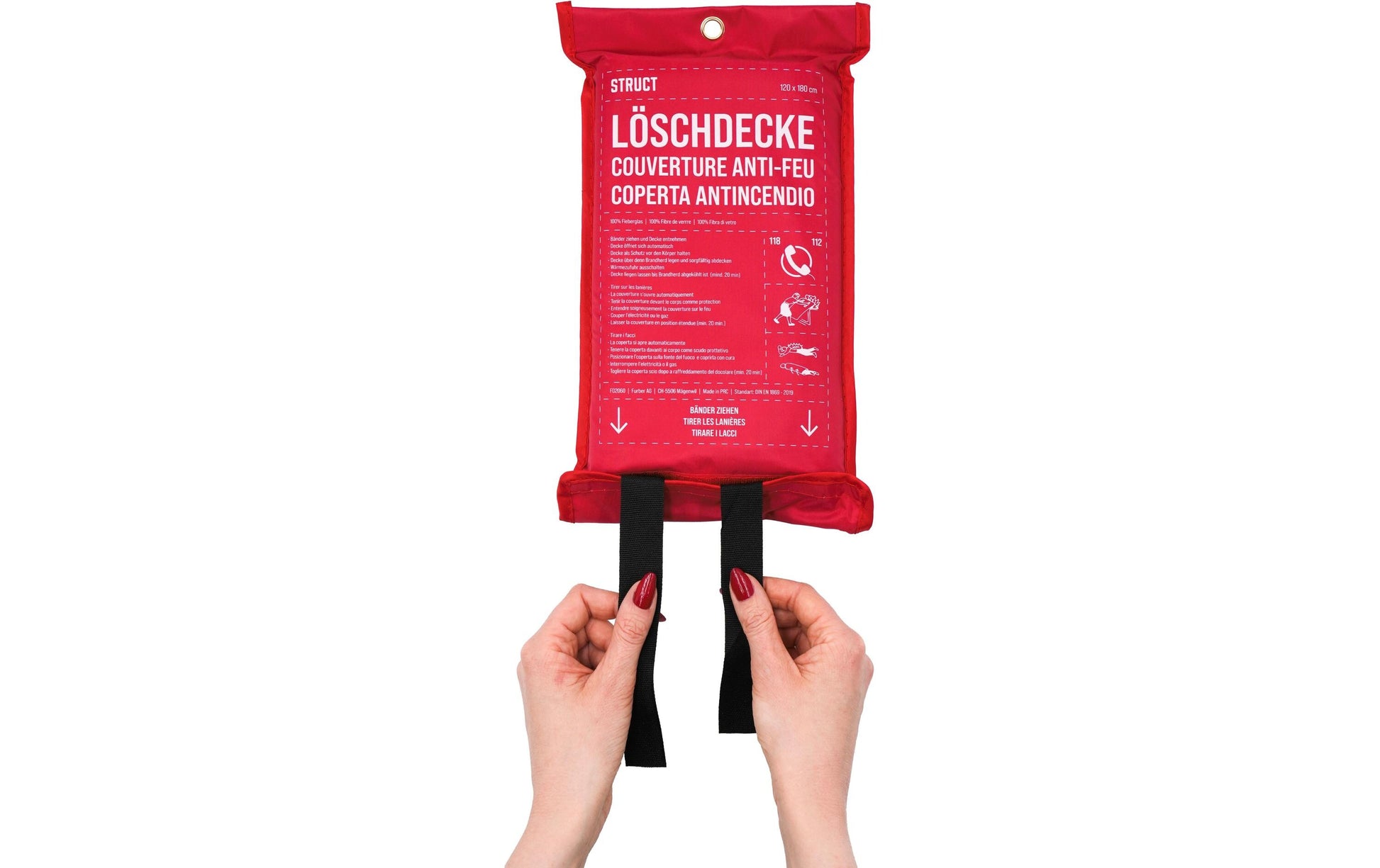 Struct Löschdecke, 180 cm × 120 cm