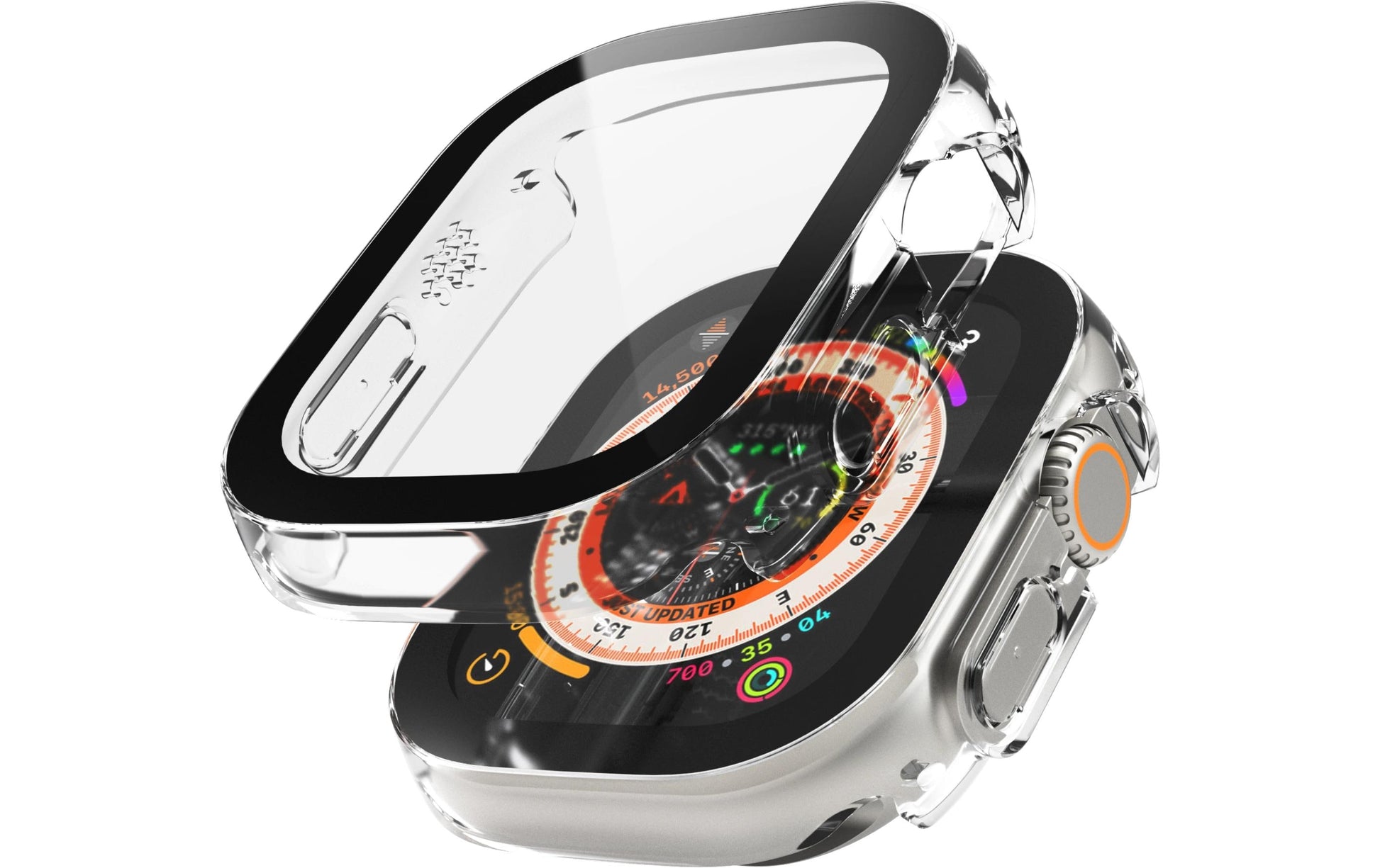 Vonmählen Thin Case 49 mm – Silikon, Transparent, für Apple Watch Ultra 1/2