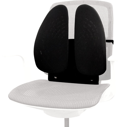 Fellowes Rückenstütze Back Angel – 42×13×39 cm, höhenverstellbar 14–23 cm, schwarz