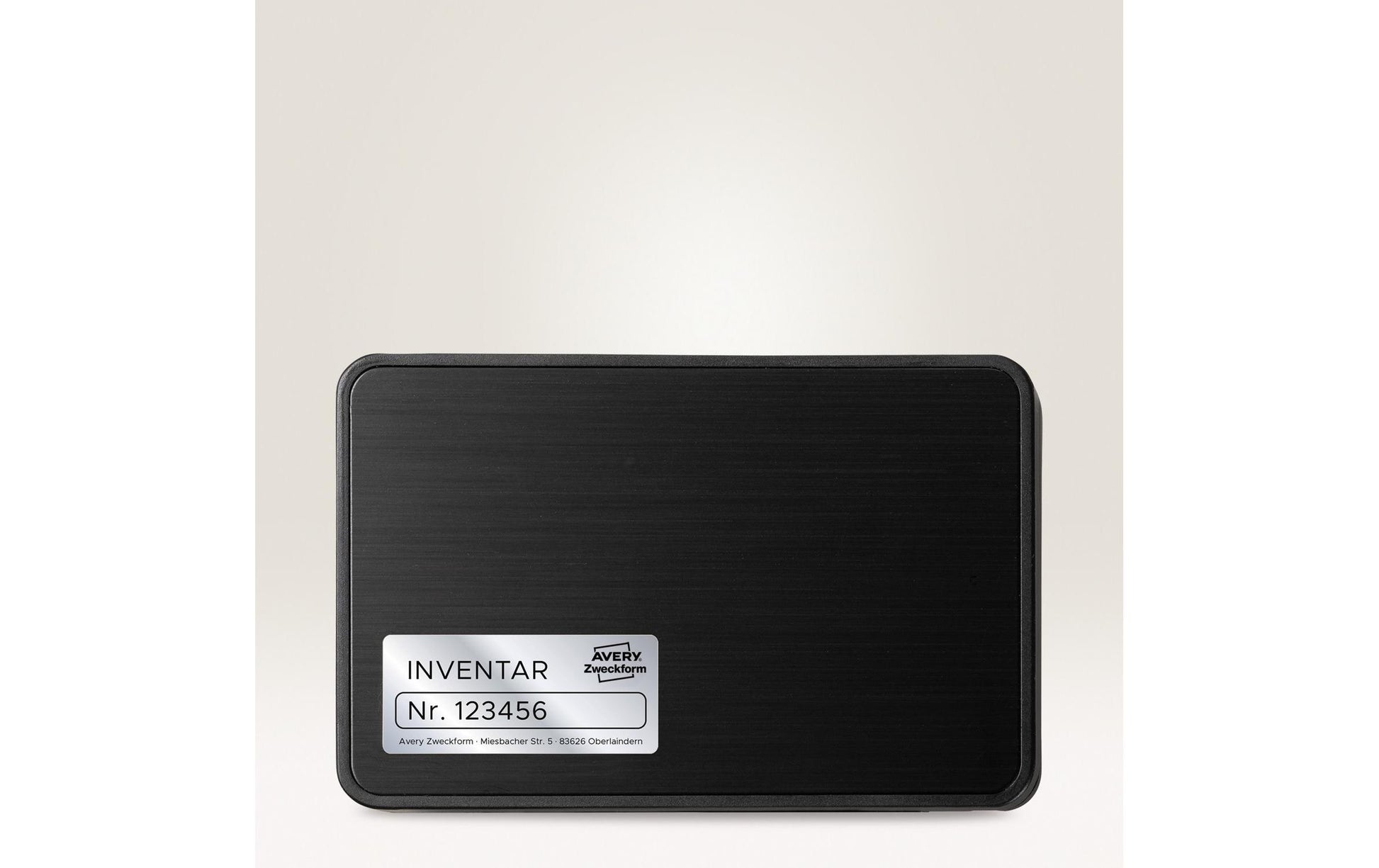 Avery Typenschild-Etiketten, 96 mm × 51 mm, silber, Folie, permanent, 200 Etiketten (20 Blatt)