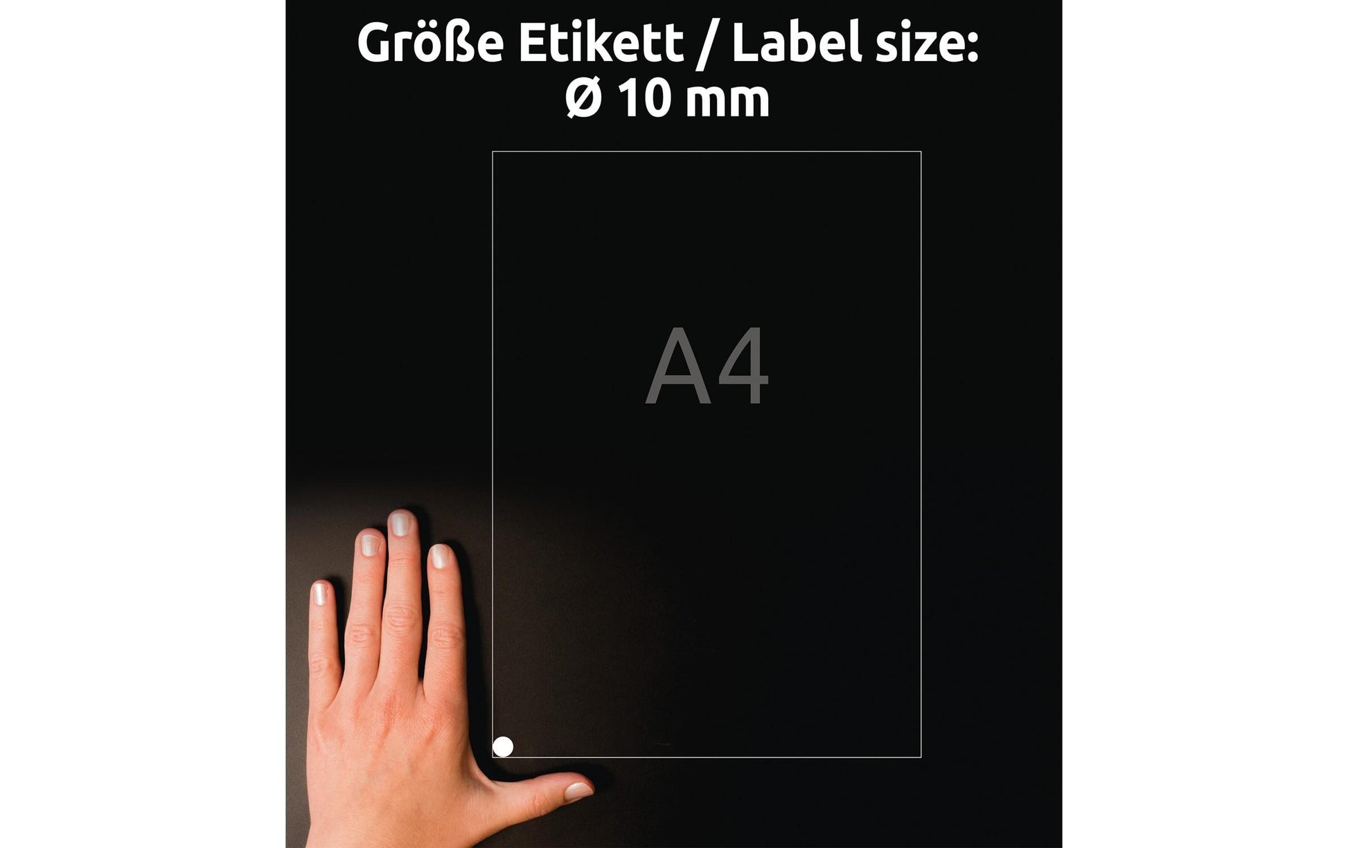 Avery Zweckform – Markierungspunkte Ø 10 mm – Weiss – Wiederablösbar – 315 pro Blatt, 25 Blätter (7'875 Stk.)