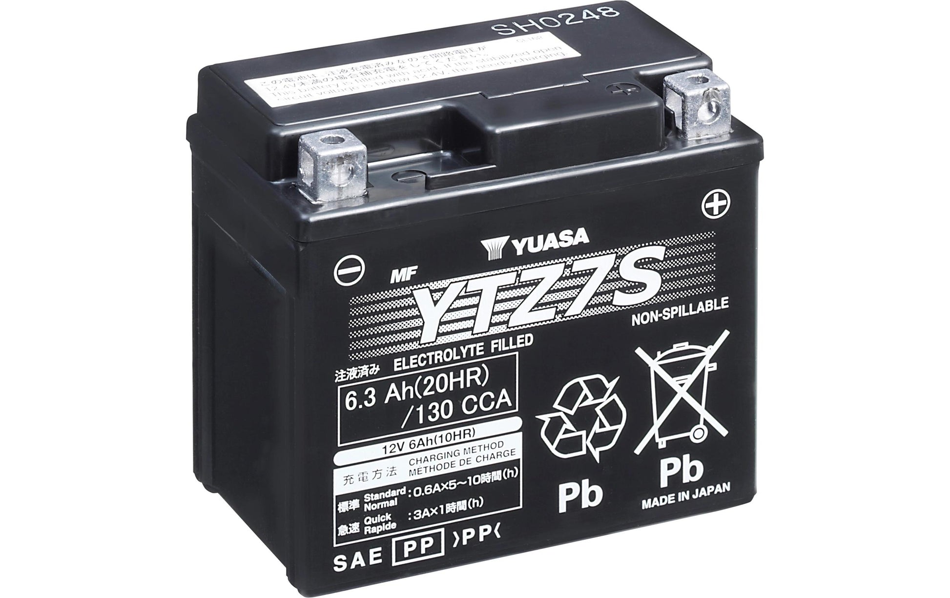 Yuasa Ersatzakku YTZ7S, Blei (VRLA), 12 V, 6300 mAh