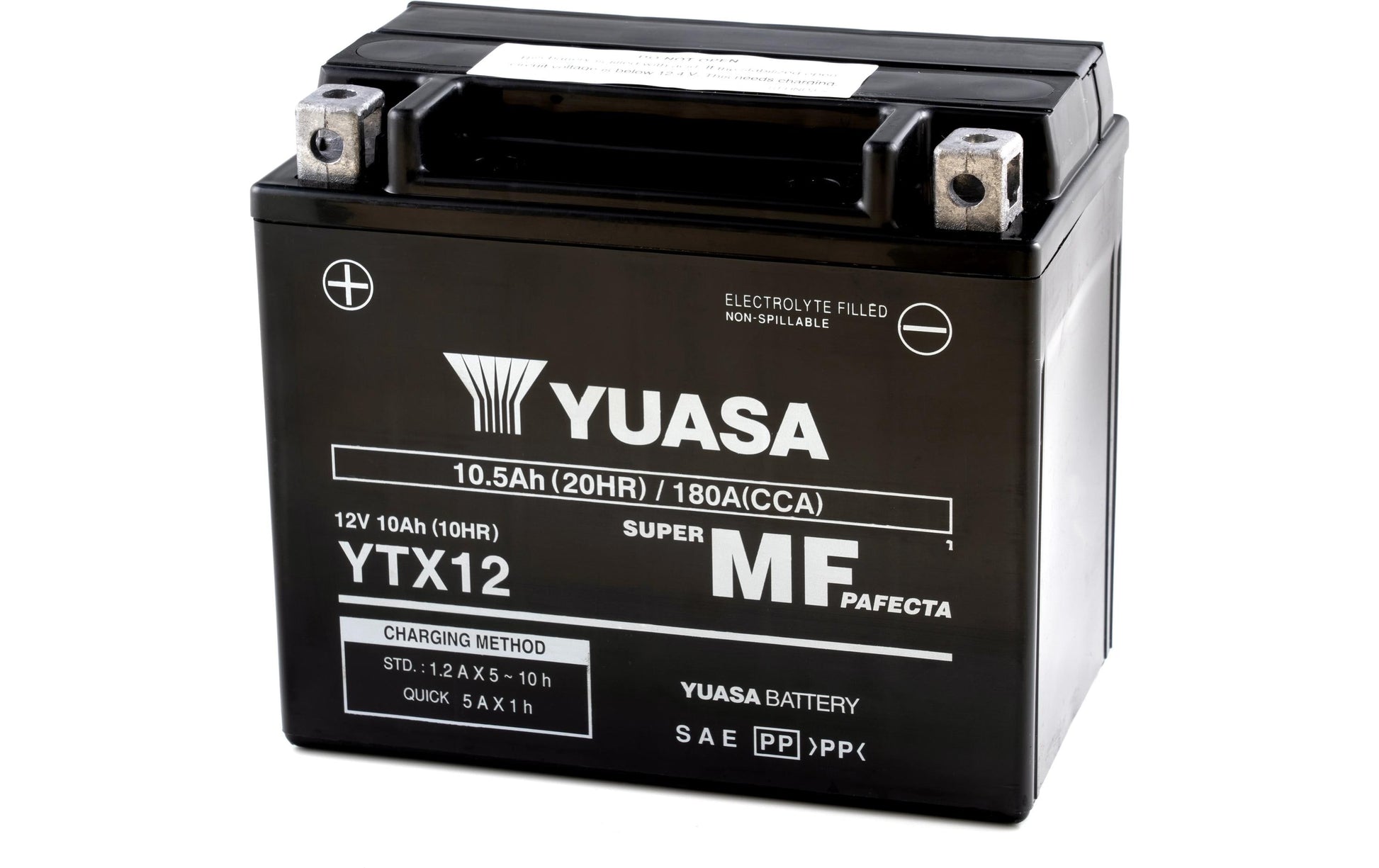 Yuasa Ersatzakku YTX12, Blei (VRLA), 12 V, 126 Wh