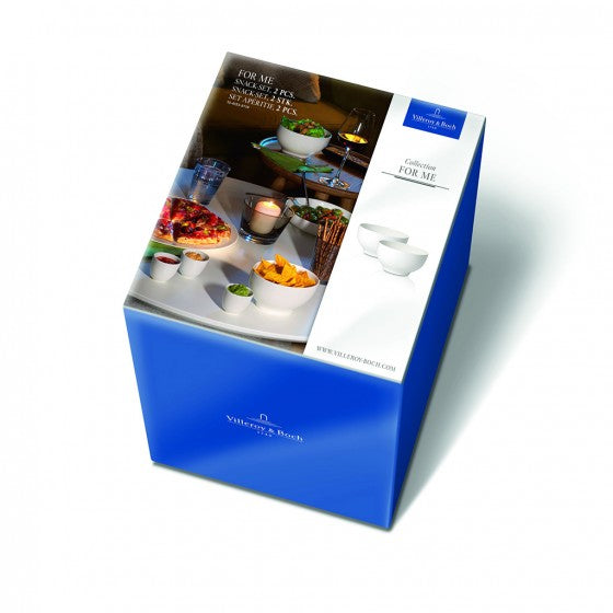 Villeroy & Boch Vorspeisenteller – 2er Set, Ø 12,7 cm, Porzellan, Weiss, spülmaschinenfest, mikrowellenfest