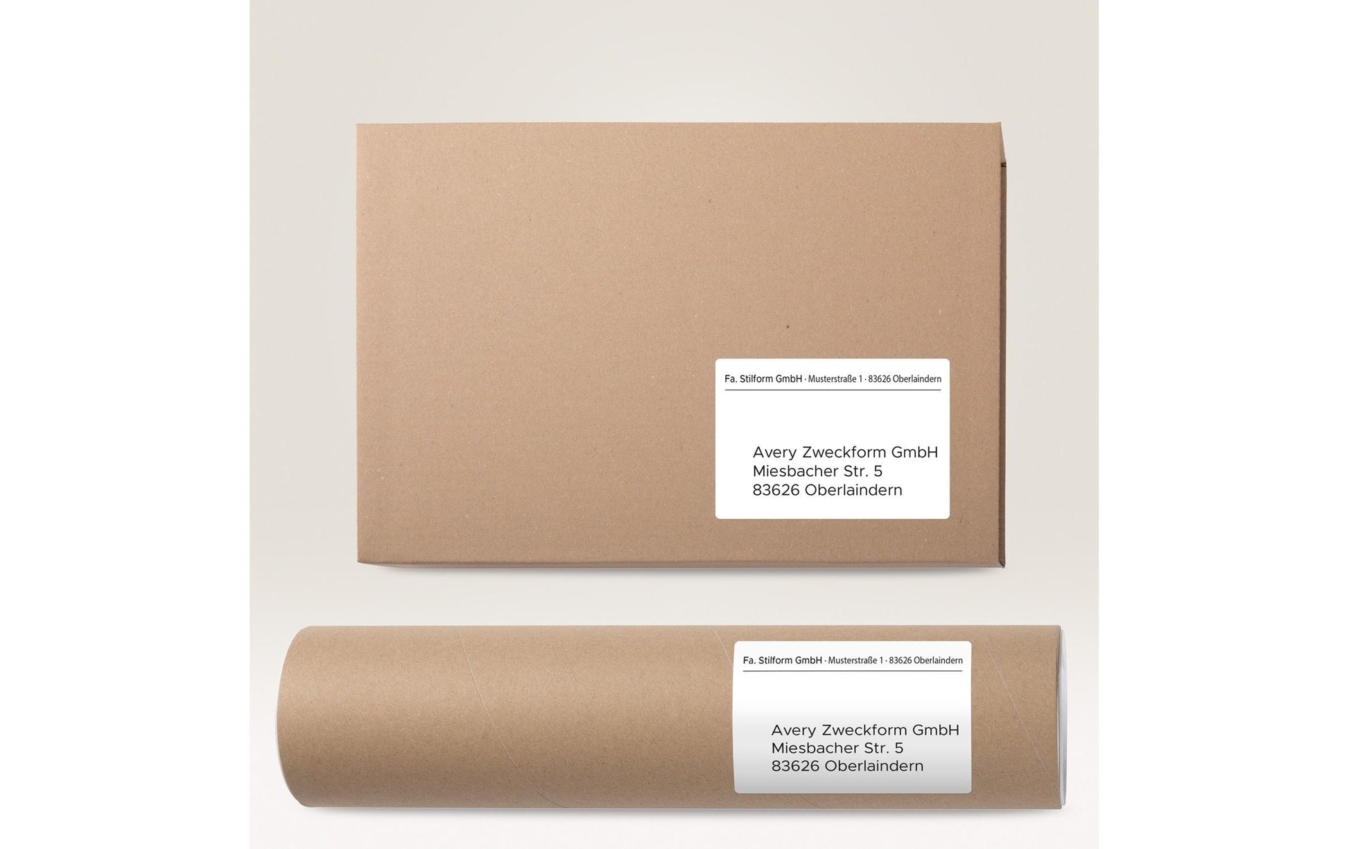 Avery Adress- und Versand-Etiketten, 139 mm × 99 mm, weiss, Papier, selbstklebend, 100 Etiketten (25 Blatt)