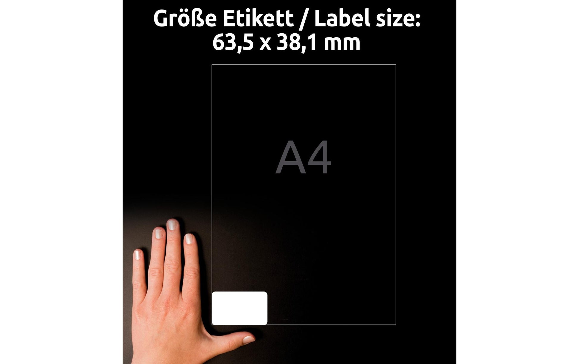 Avery Adress-Etiketten, 64 mm × 38 mm, weiss, Papier, permanent, 25 Blatt (525 Etiketten)