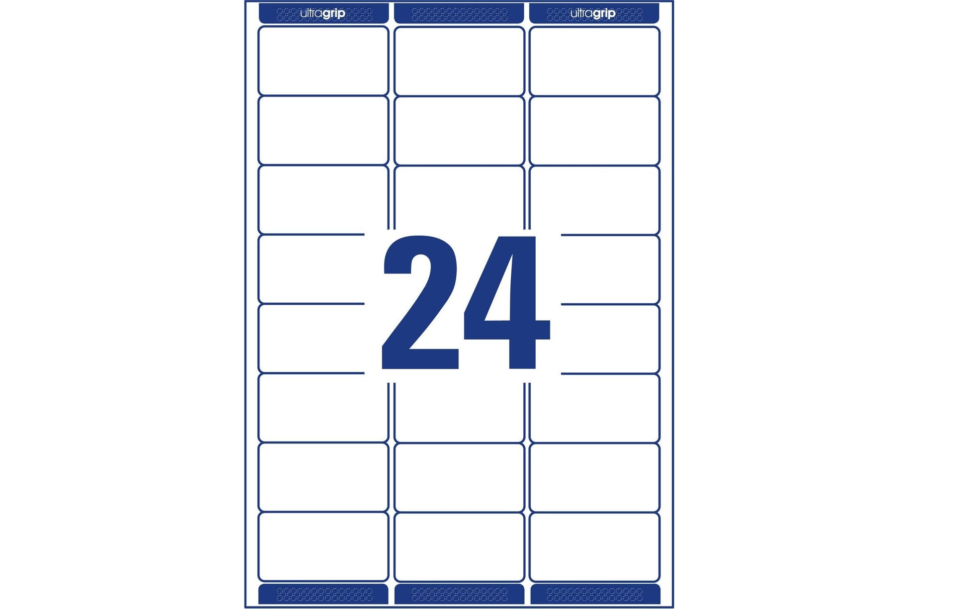 Avery Zweckform – Adressetiketten, 64 mm × 34 mm, weiss, Papier, permanent, 100 Blätter (2'400 Etiketten)