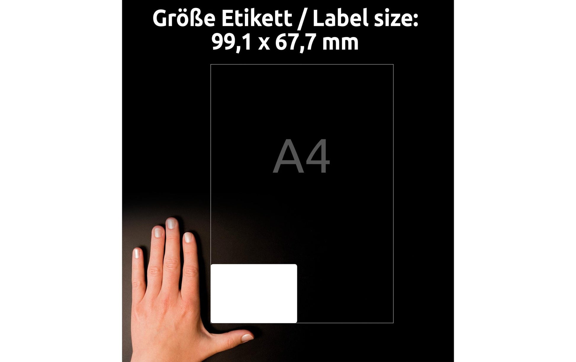 Avery Zweckform Schmucketiketten – Papier, hochglänzend, 320 Stk, 40 Bogen, 99,1×67,7 mm, abgerundete Ecken