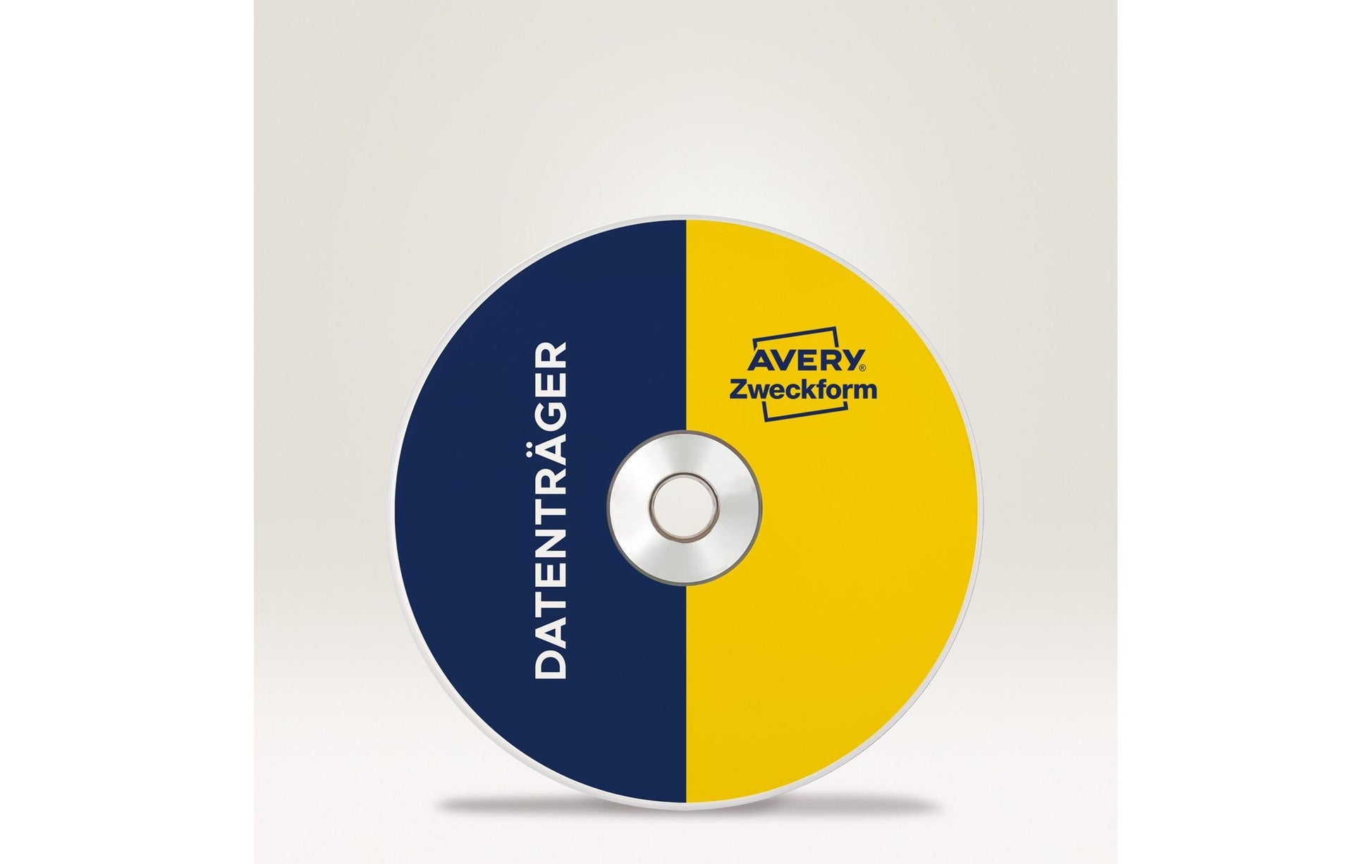 Avery Zweckform – CD-Etiketten SuperSize, Ø 117 mm, weiss, Papier, selbstklebend, 25 Bogen (50 Etiketten)