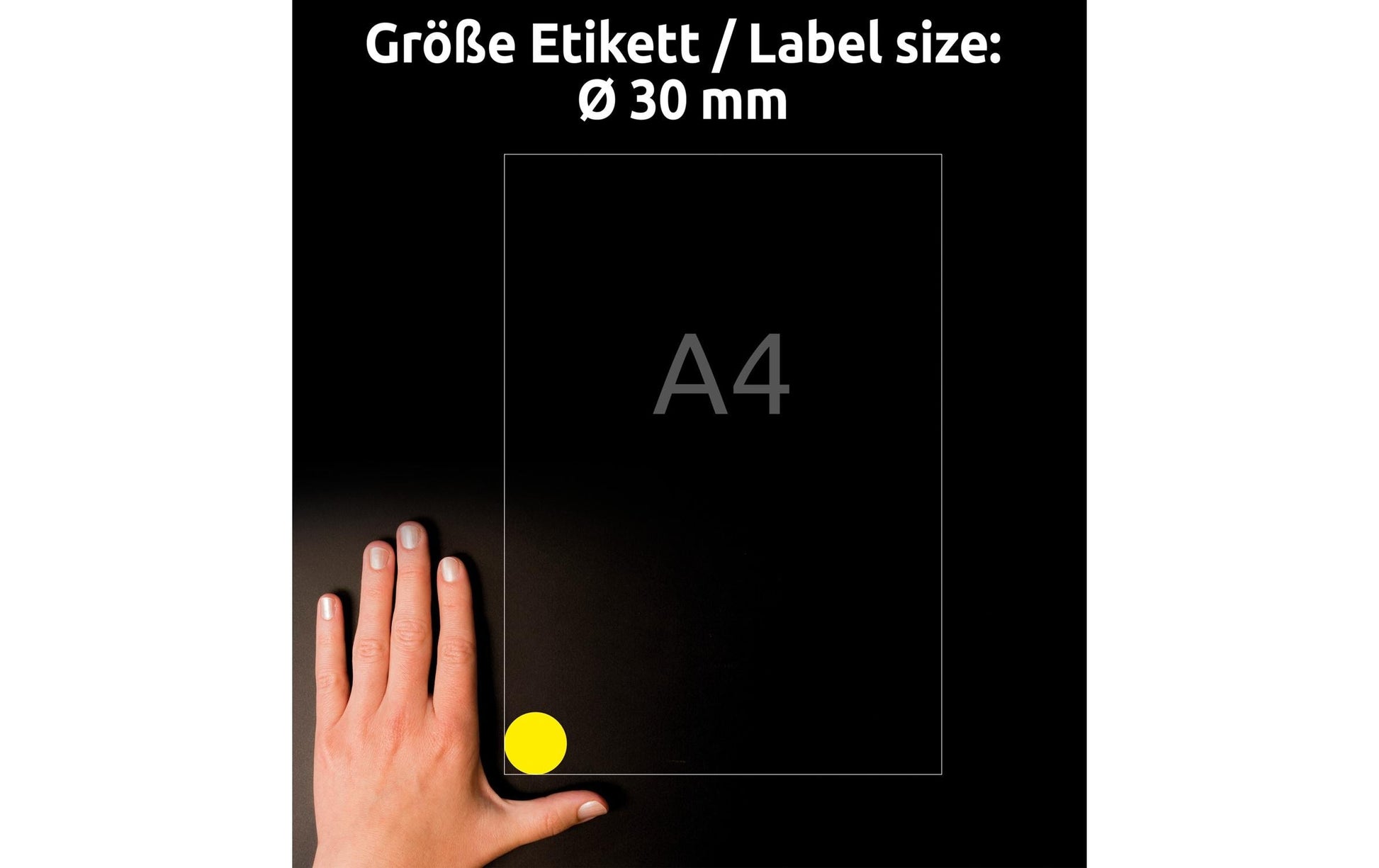 Avery Zweckform Wetterfeste runde Etiketten – Ø 30 mm, Folie, permanent haftend, 960 Stk, 20 Bogen