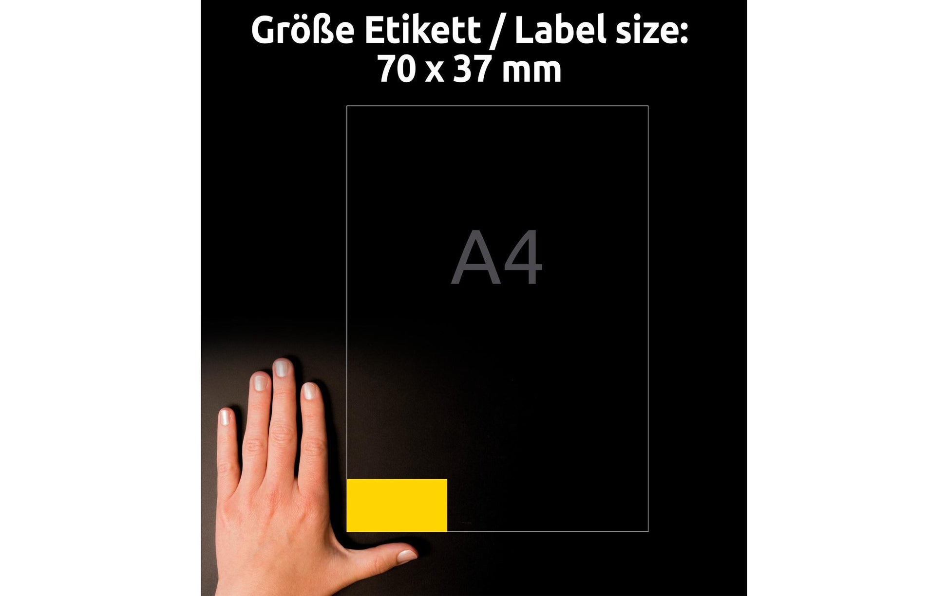 Avery Zweckform Schuletiketten – 70 × 37 mm, 2400 Stk, 100 Bogen, Papier, permanent haftend