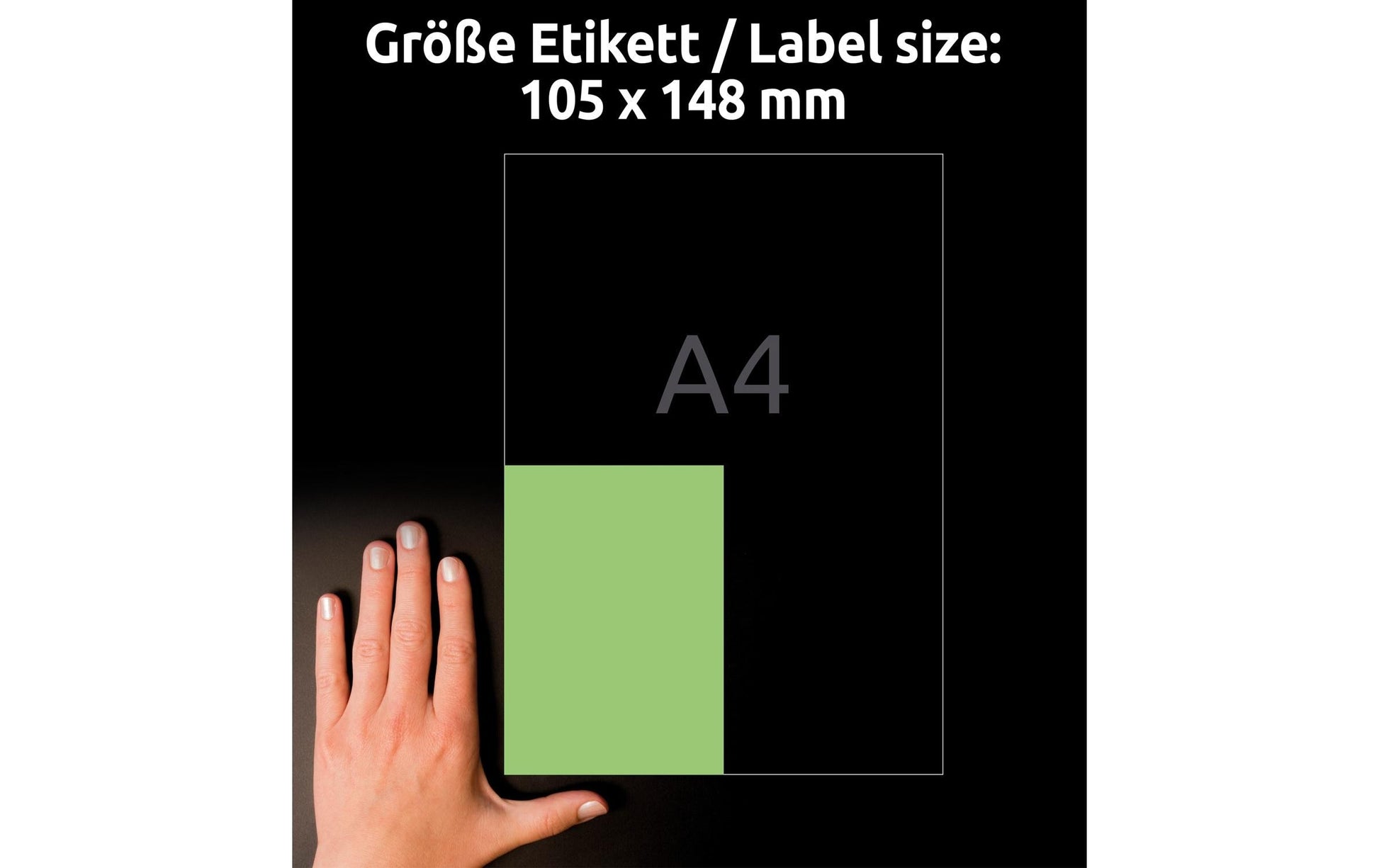 Avery Schuletiketten – 105 × 148 mm, 400 Stk, 100 Bogen, Papier, permanent haftend