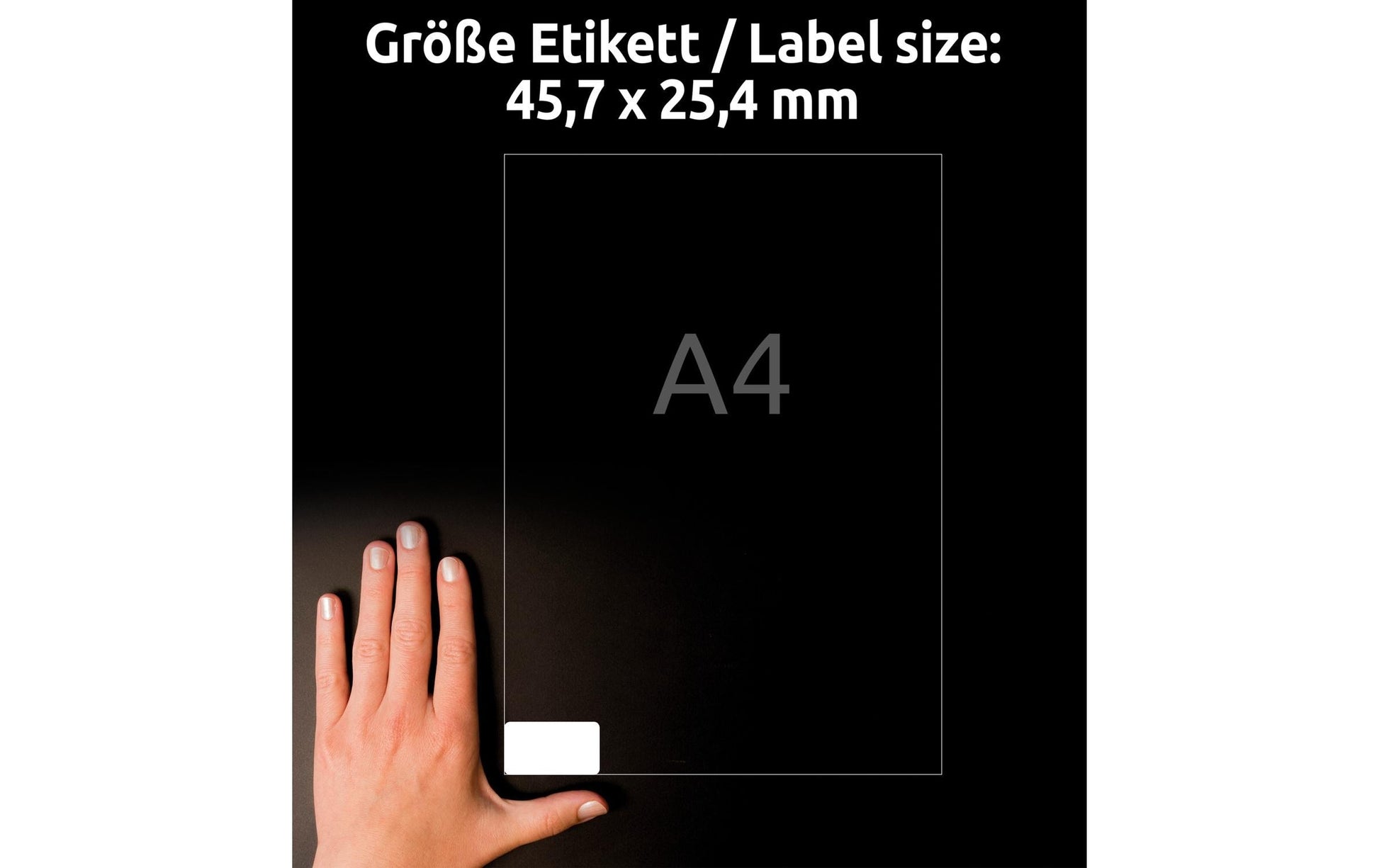 AVERY Zweckform – Adress-Etiketten, 46 mm × 25 mm, weiss, Recyclingpapier, permanent, 4'000 Etiketten