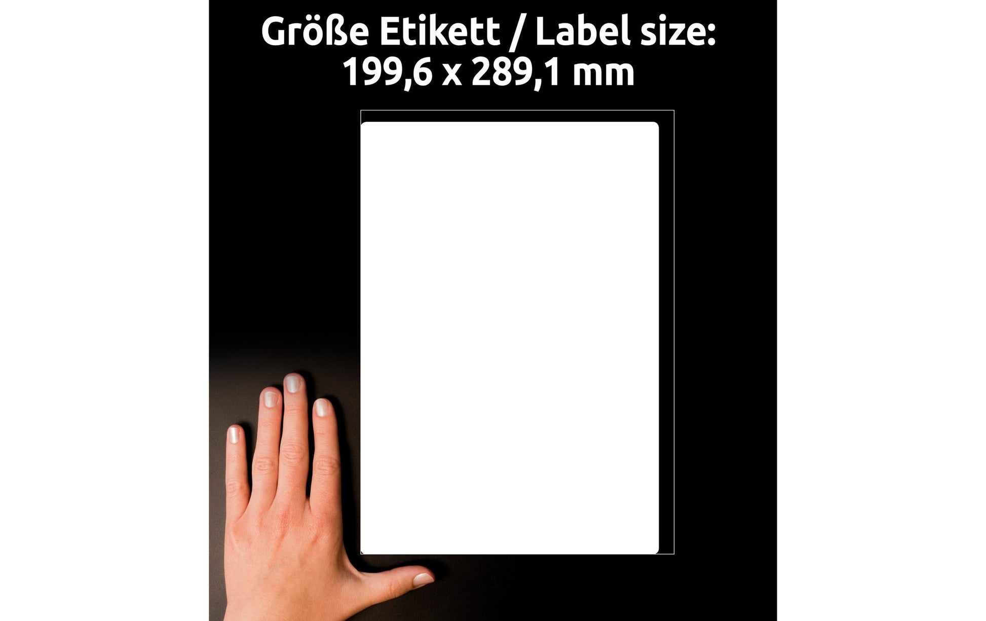 AVERY Zweckform – Versand-Etiketten, 289 mm × 200 mm, weiss, Papier, permanent