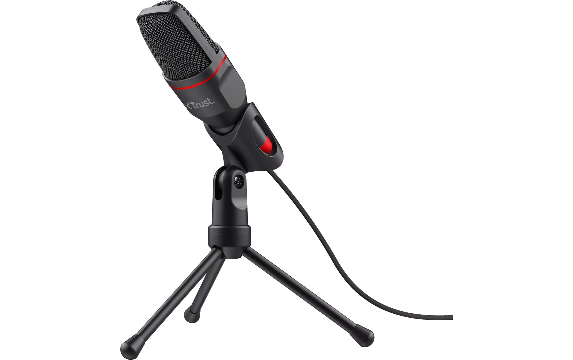 Trust GXT 212 Mico Tischmikrofon – USB-A/3,5 mm Klinke, 50–16'000 Hz, für Windows/Chrome OS/Mac OS