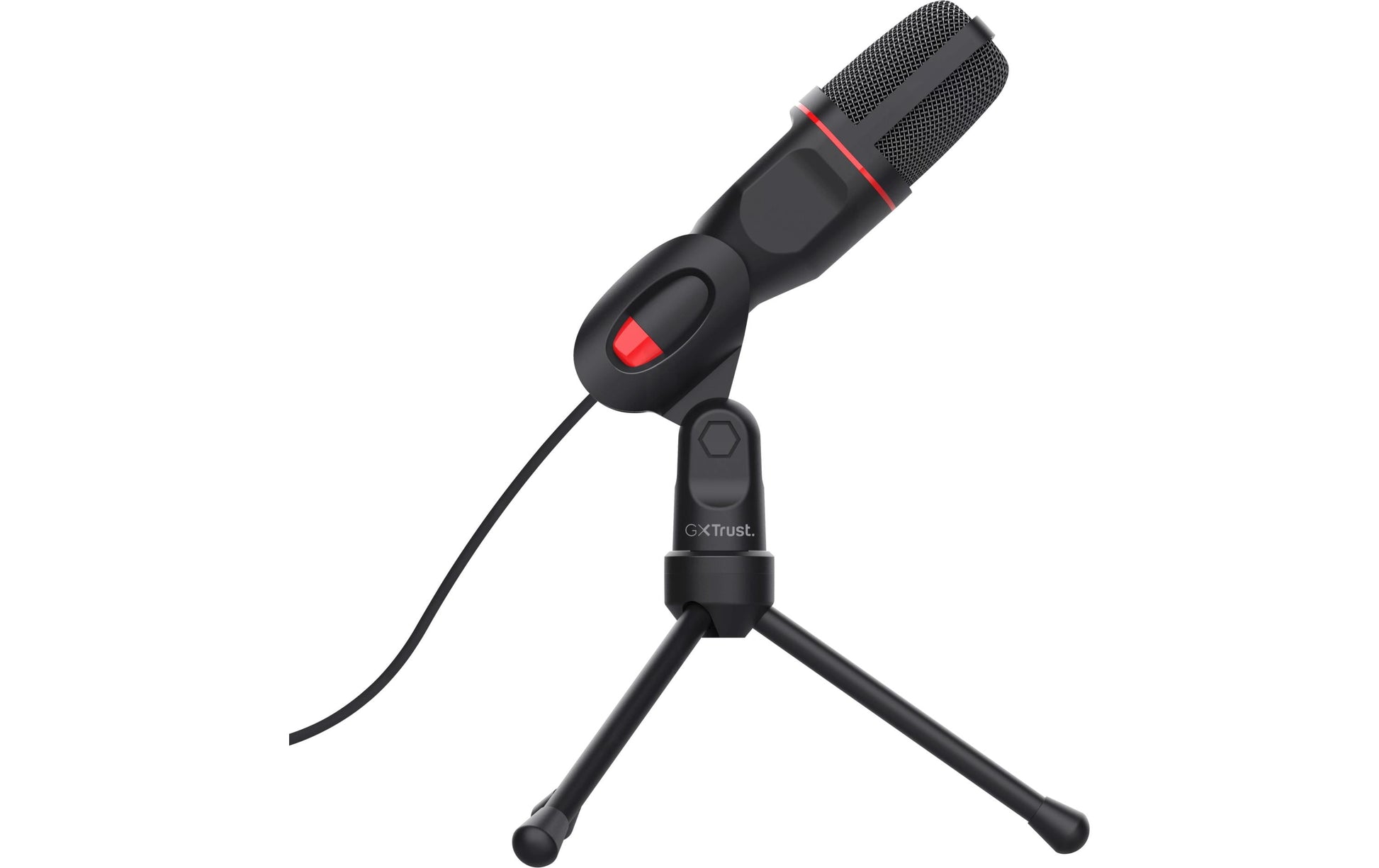Trust GXT 212 Mico Tischmikrofon – USB-A/3,5 mm Klinke, 50–16'000 Hz, für Windows/Chrome OS/Mac OS