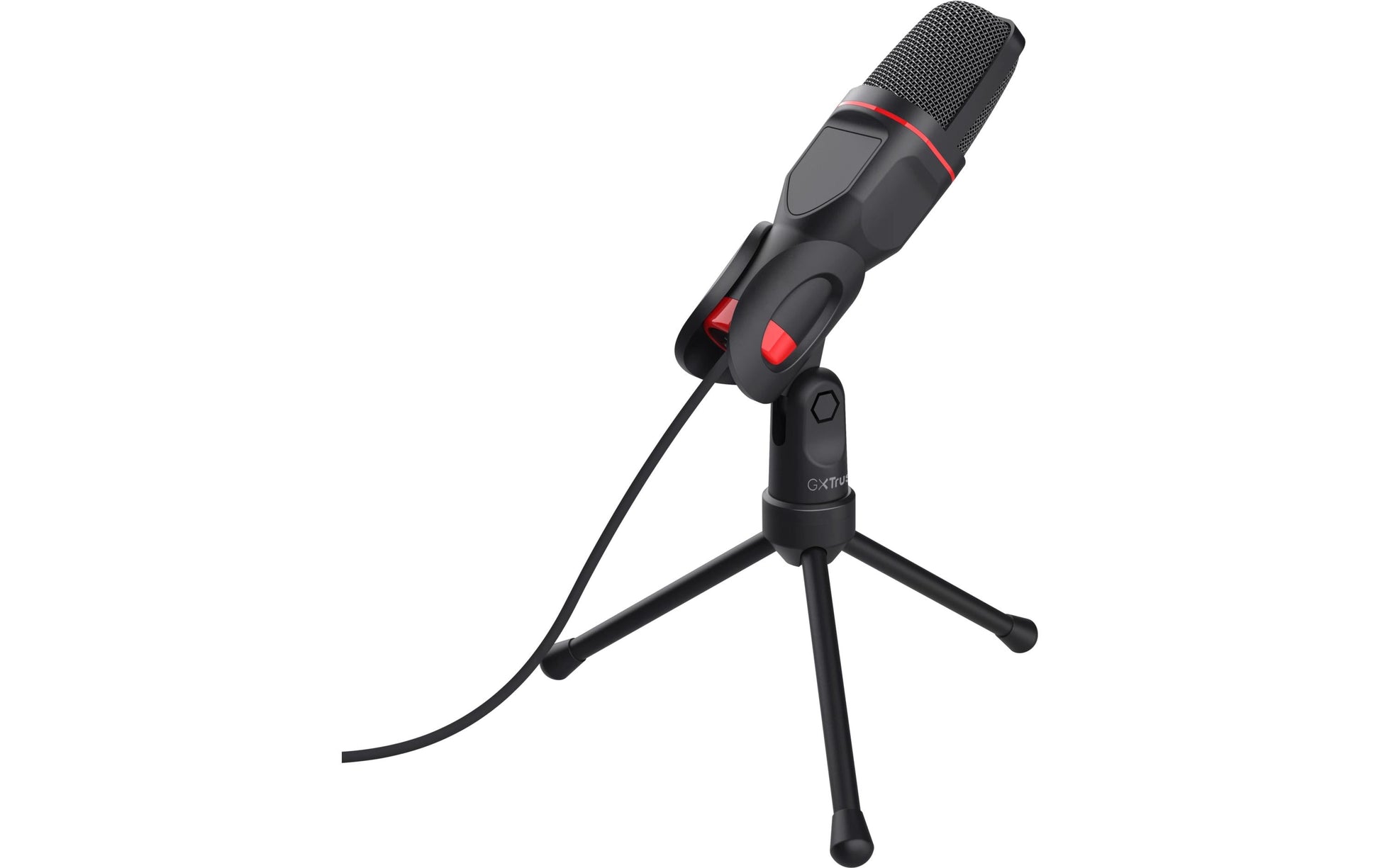 Trust GXT 212 Mico Tischmikrofon – USB-A/3,5 mm Klinke, 50–16'000 Hz, für Windows/Chrome OS/Mac OS