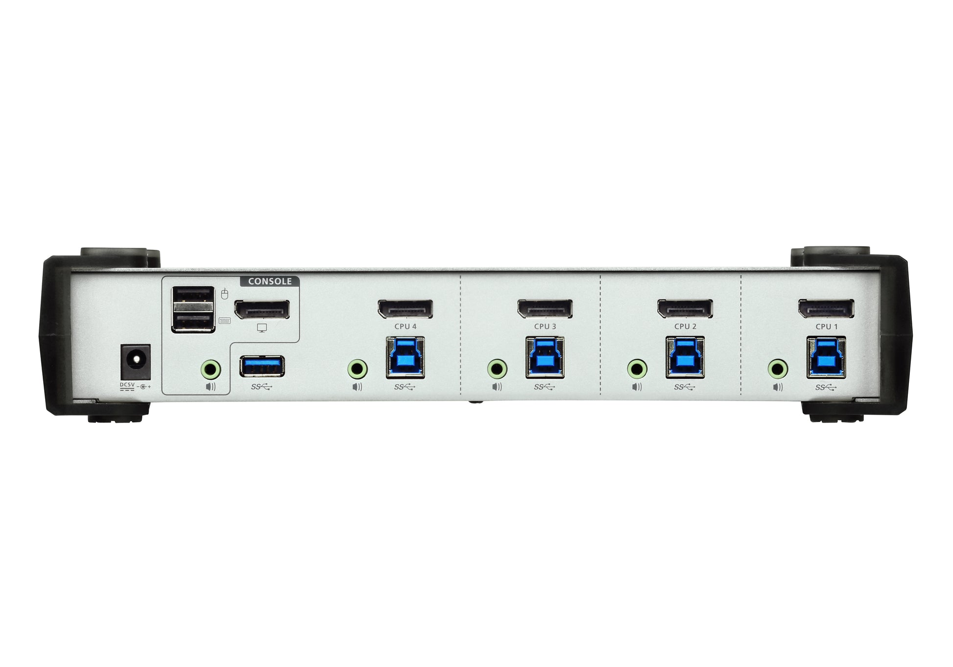ATEN CS1914 – KVM-Switch, DisplayPort/USB 3.2 Gen 1/Audio, 4K (3840 × 2160), USB-Hub, HDCP, Hot-Plug, für Mac