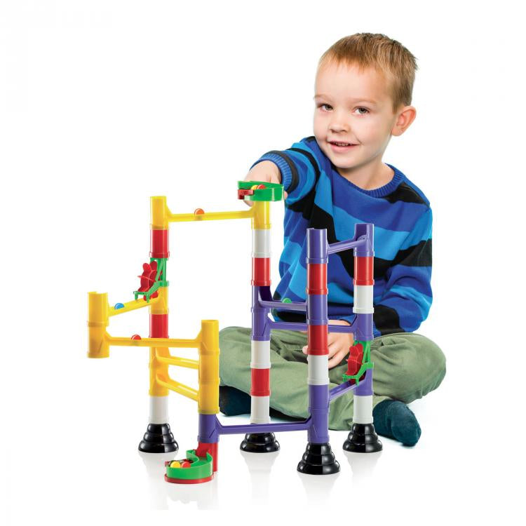 Quercetti Migoga Marble Run Basic Kugelbahn – 45-teilig – ab 4 Jahren – Kunststoff – mehrfarbig