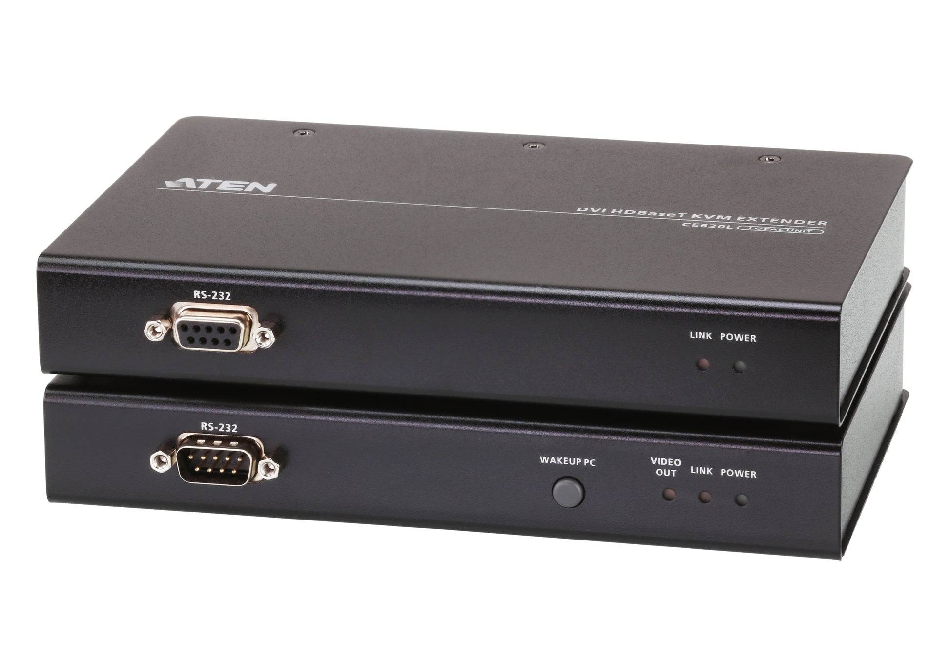 ATEN CE620 – KVM-Extender-Set DVI – 1920 × 1200, HDBaseT 2.0 über Cat5e/6 – bis 100 m, USB 2.0, 2-Kanal PCM