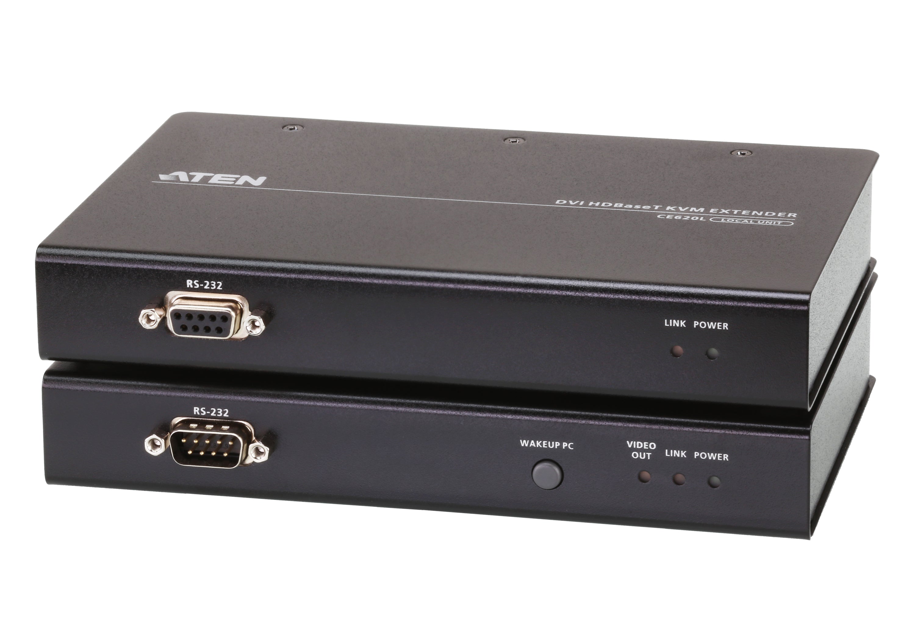 ATEN CE620 – KVM-Extender-Set DVI – 1920 × 1200, HDBaseT 2.0 über Cat5e/6 – bis 100 m, USB 2.0, 2-Kanal PCM