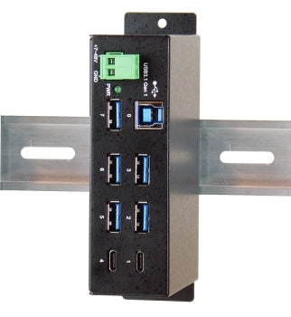 EXSYS EX-1197HMS USB-Hub – USB-A, 5× USB-A, 2× USB-C, für Windows/Mac/Linux