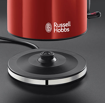 Russell Hobbs Wasserkocher – 1,7 l, Edelstahl, Rot, 20412-70