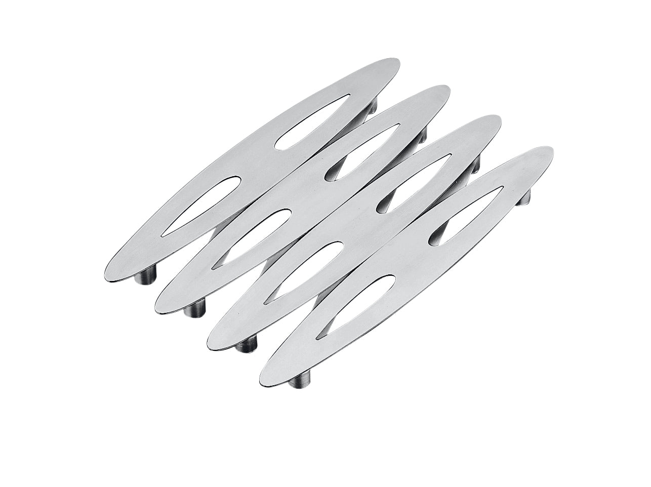 WMF Topfuntersetzer 22 × 14 cm, Cromargan (Edelstahl), zusammenklappbar, Silber