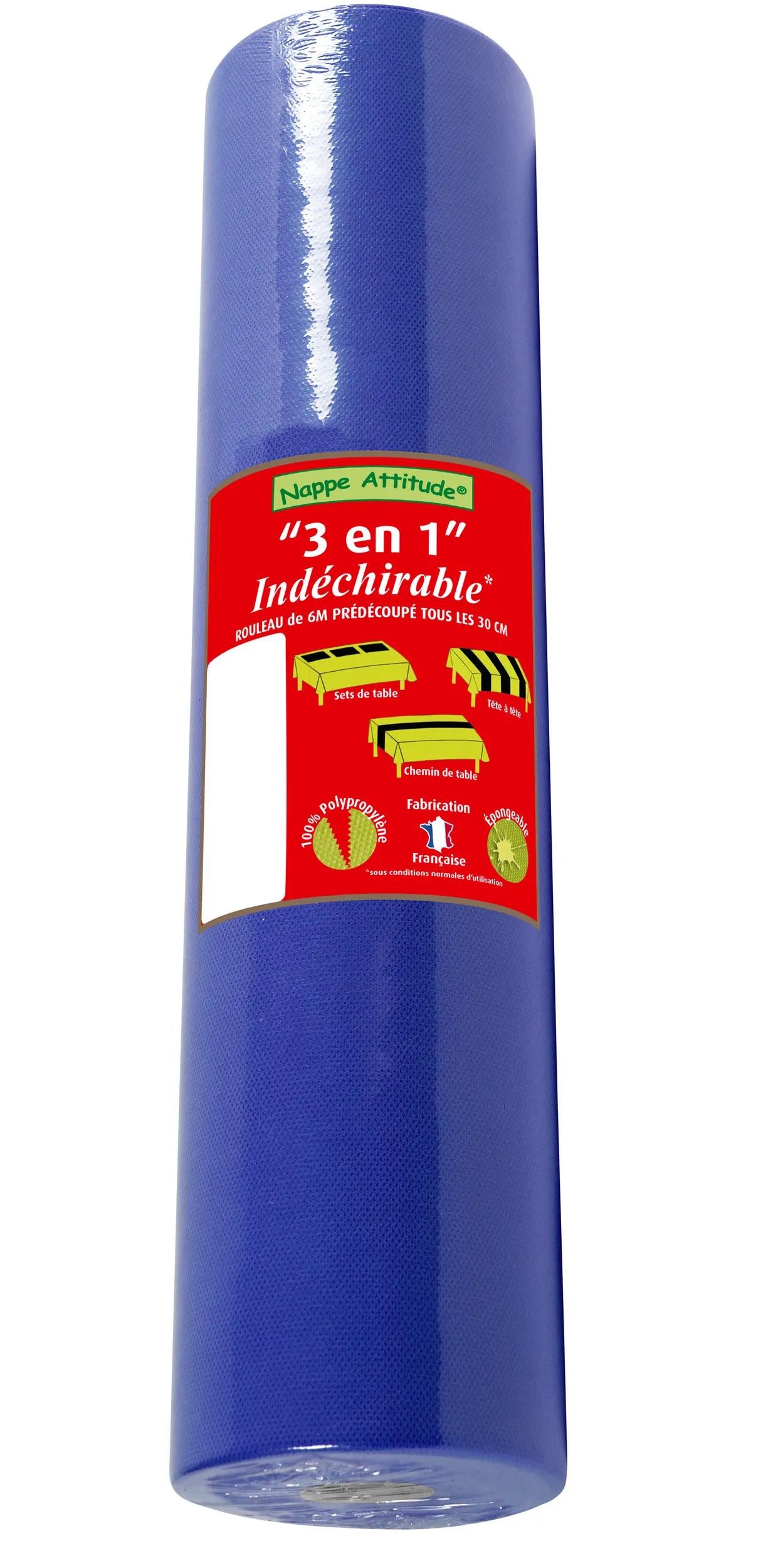 PRONAPPE Tischläufer auf Rolle – 40 cm×4,8 m, PP, Marineblau