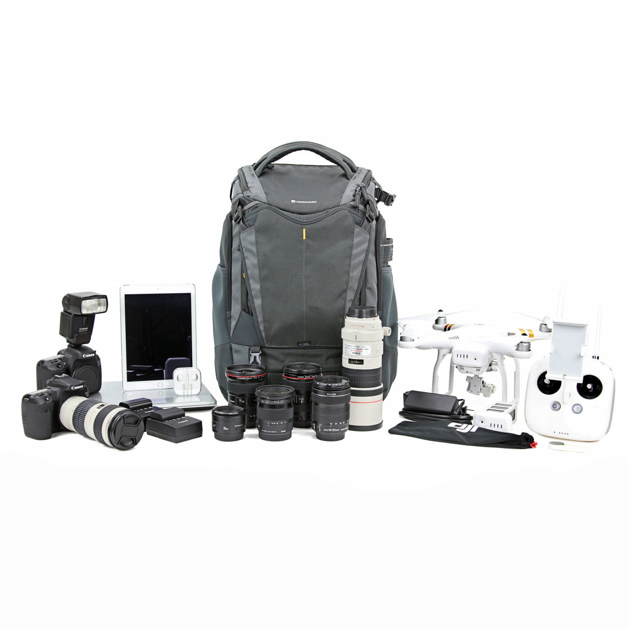 Vanguard Alta Sky 51D Rucksack – Innen 320 × 200 × 510 mm – für 15″ Laptop – Grau