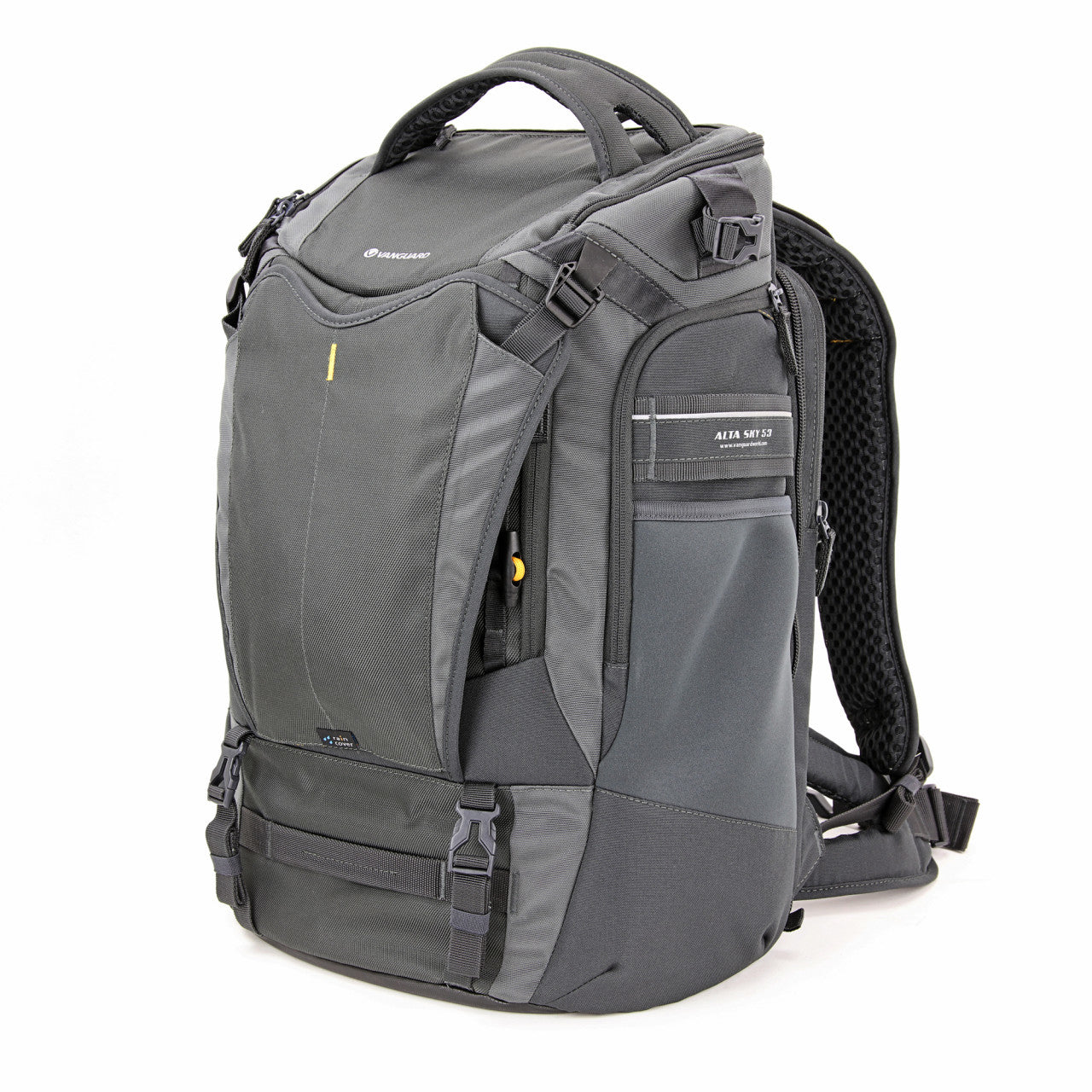 Vanguard Alta Sky 53 Rucksack – 1–2 DSLR, 6–8 Objektive – für 17″ Notebook – Grau